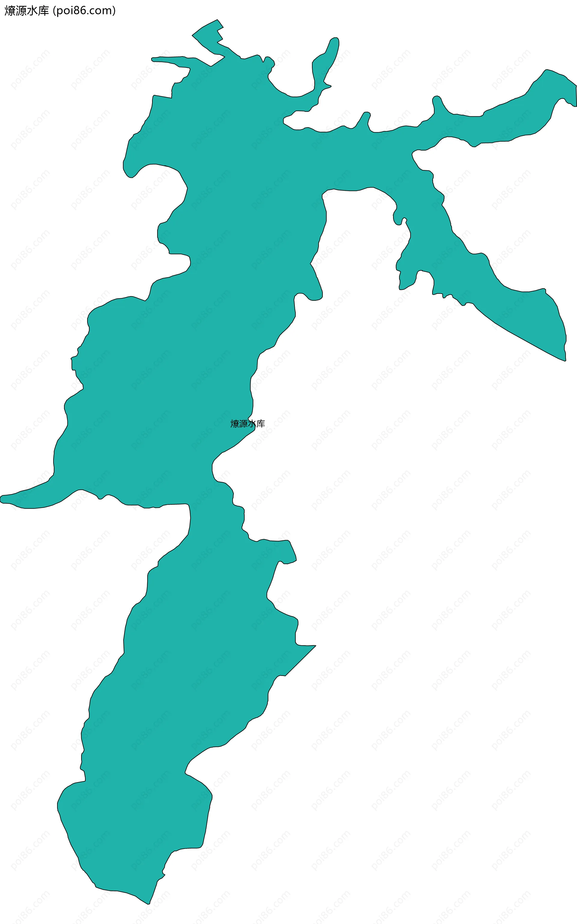 燎源水库边界地图