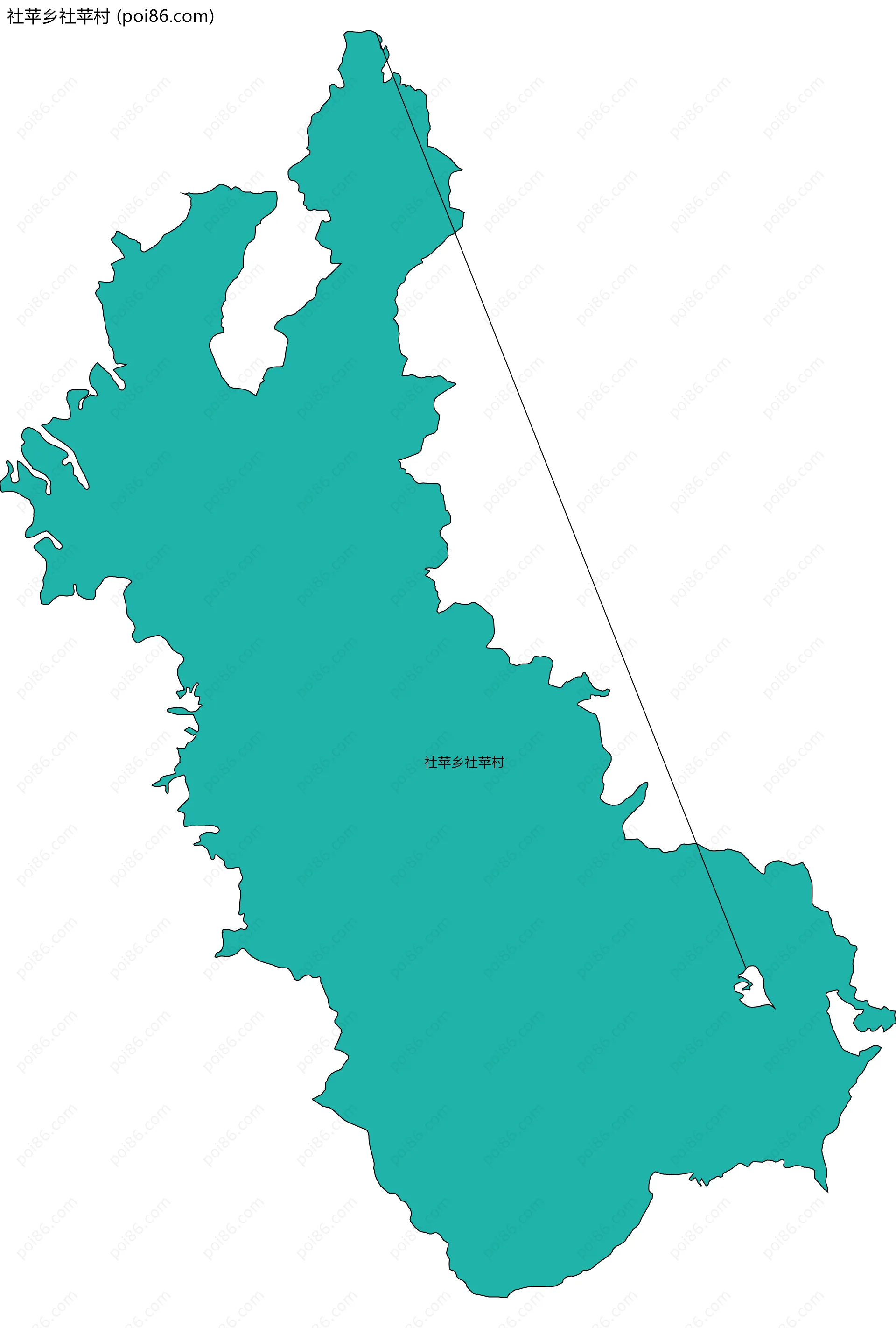 社苹乡社苹村边界地图