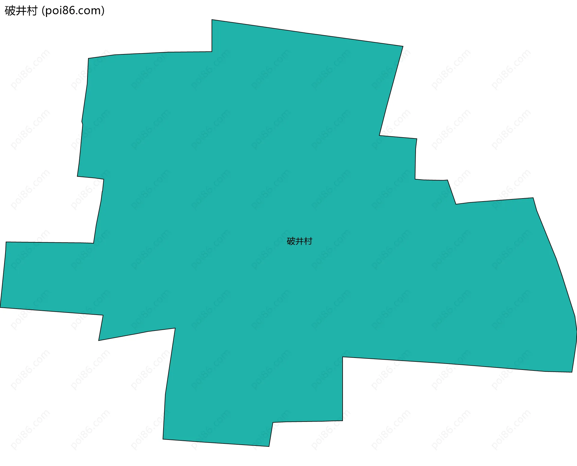 破井村边界地图
