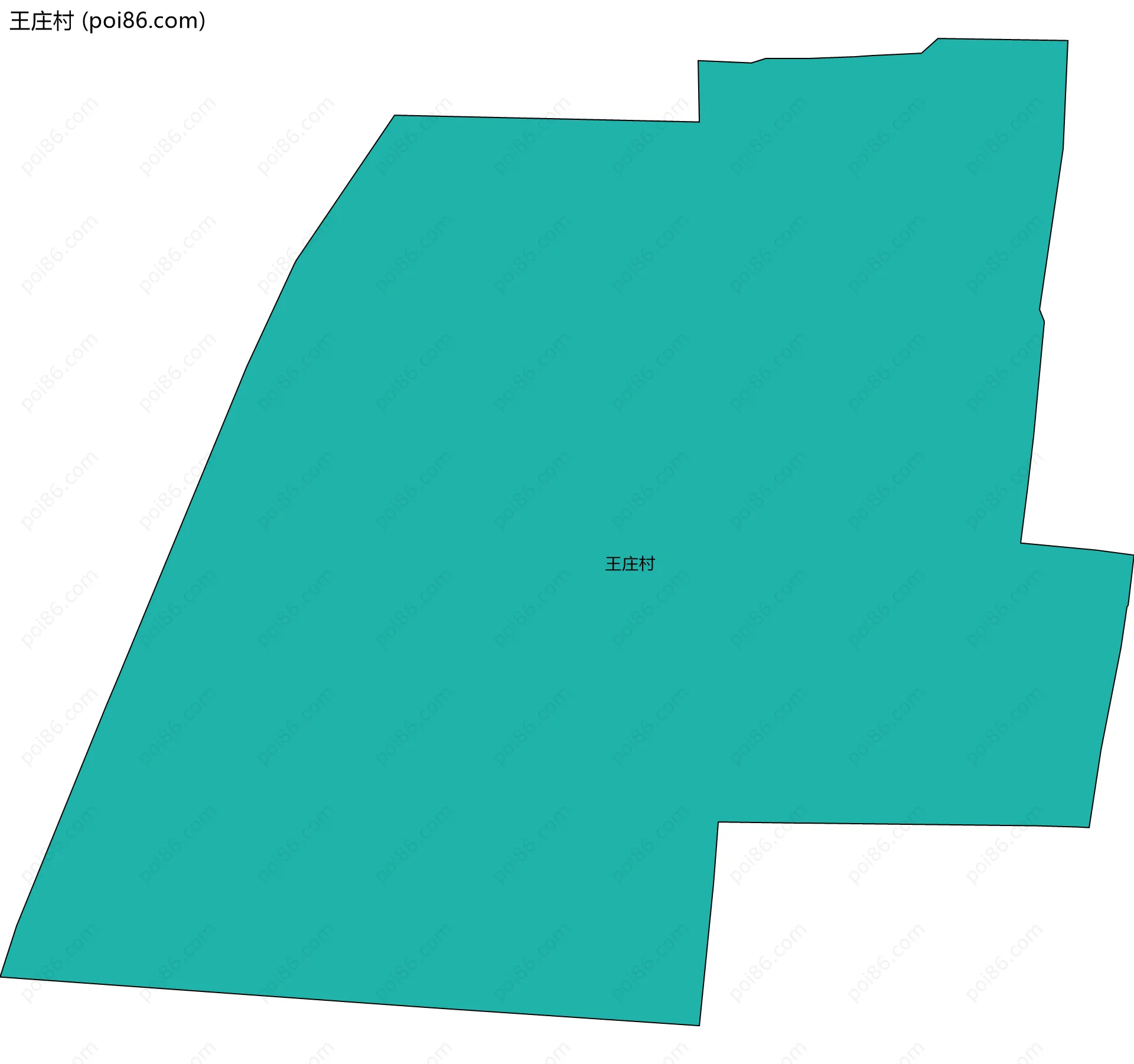 王庄村边界地图