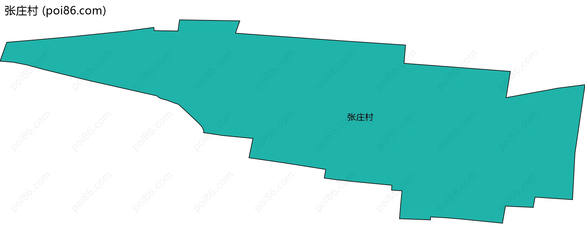 张庄村边界地图