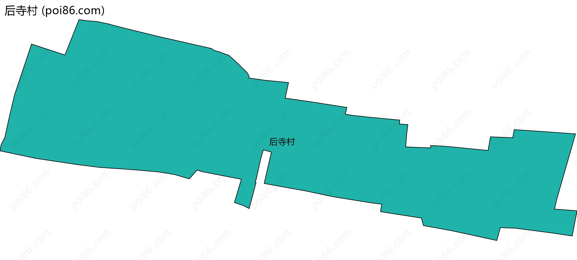 后寺村边界地图