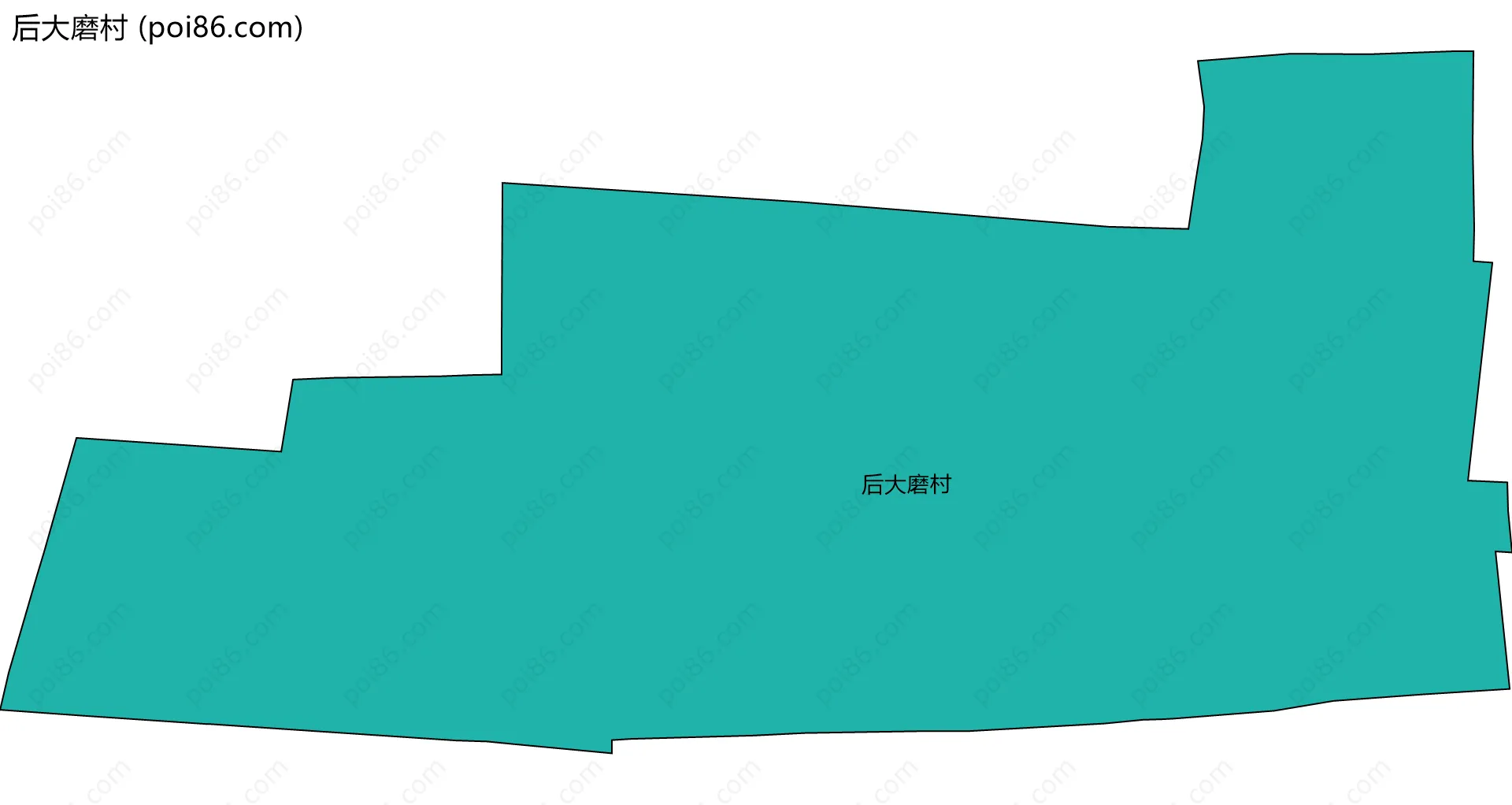 后大磨村边界地图