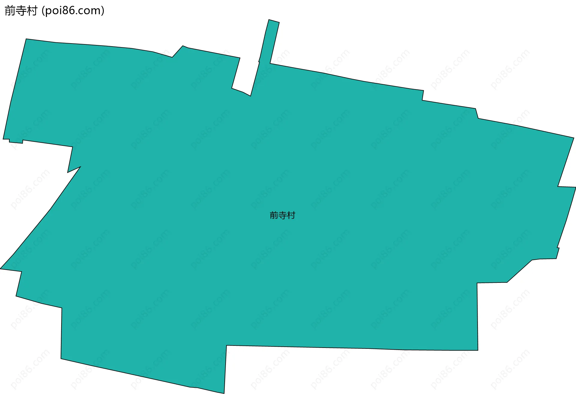 前寺村边界地图