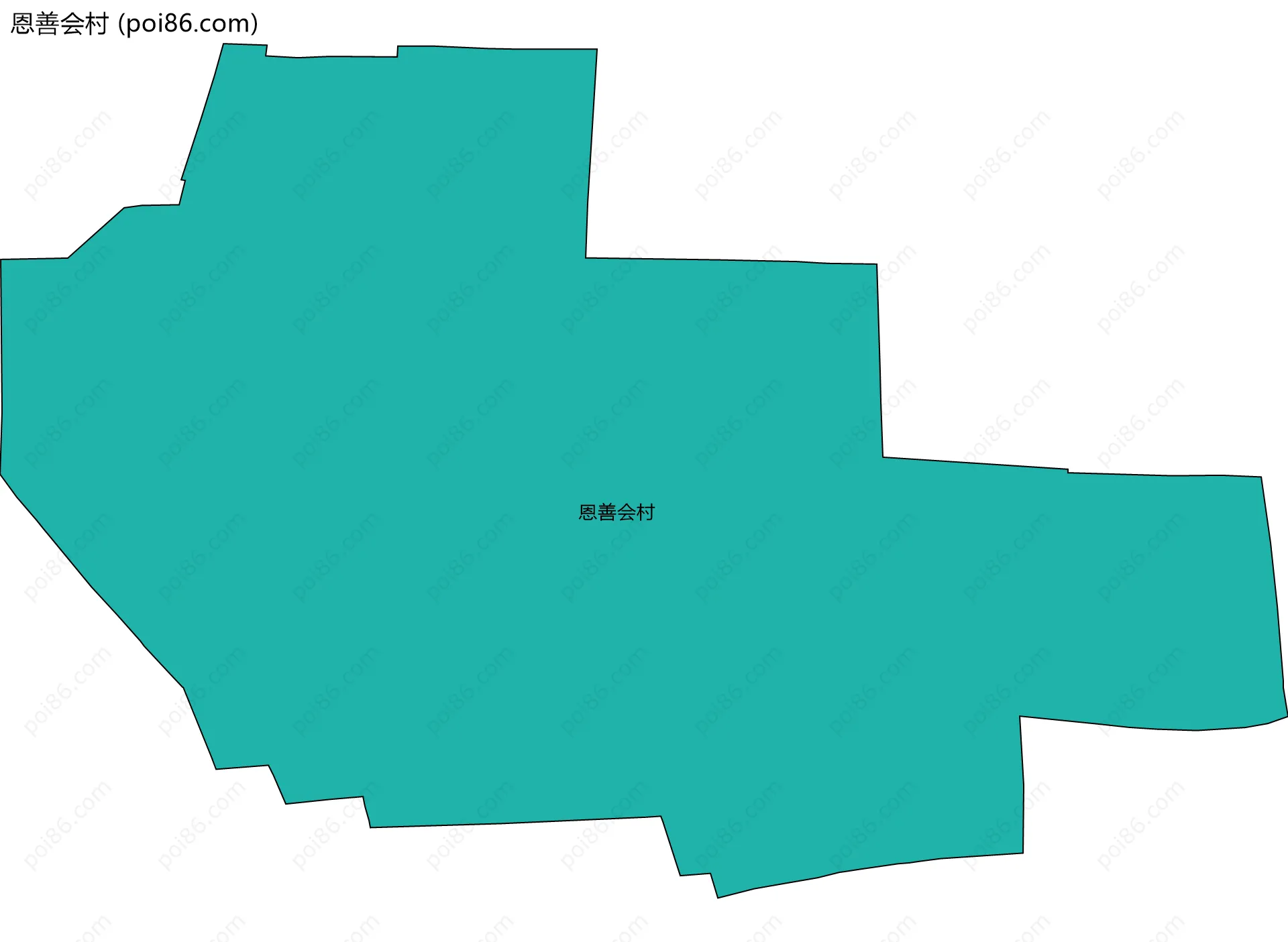 恩善会村边界地图