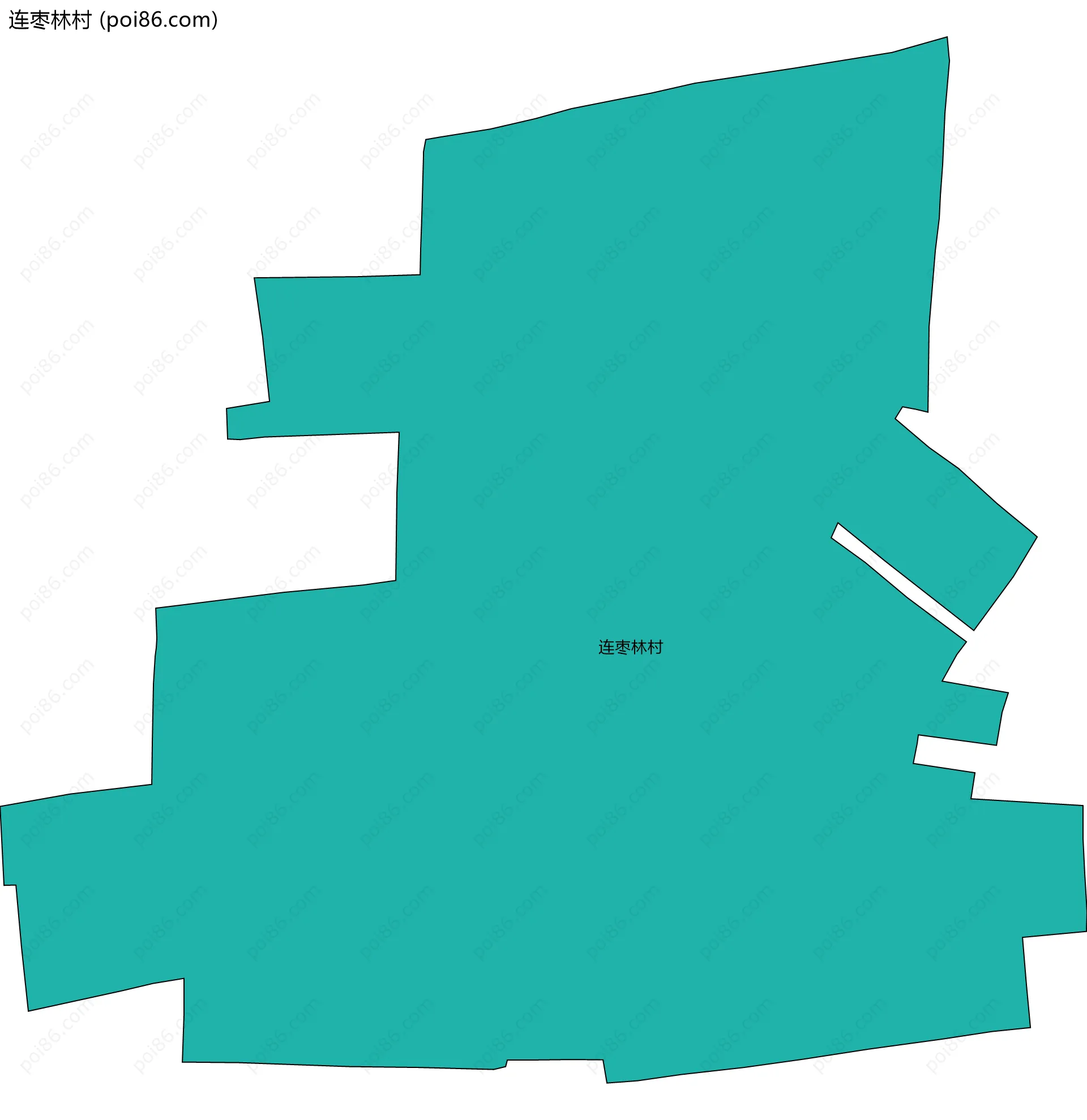 连枣林村边界地图