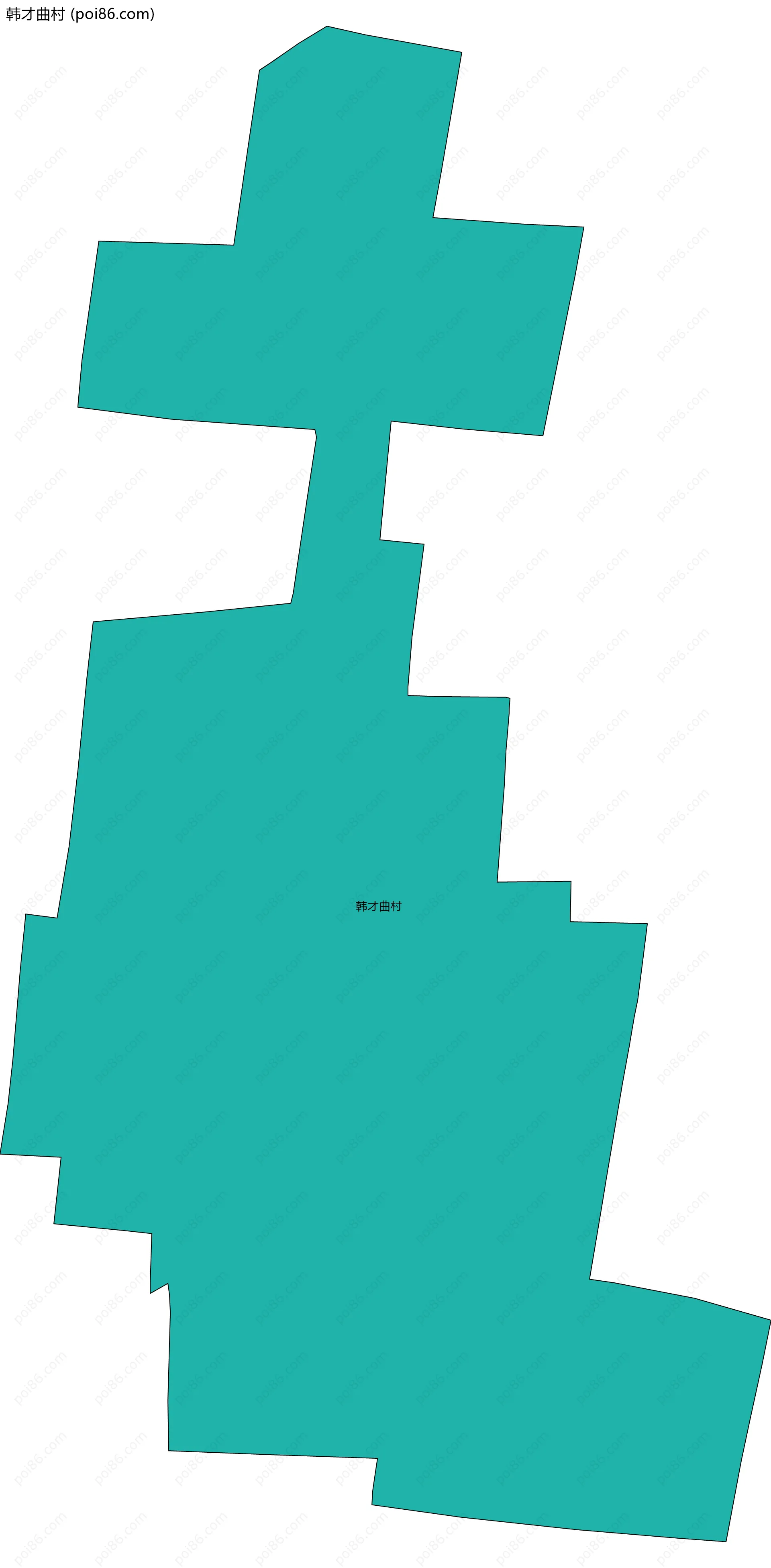 韩才曲村边界地图