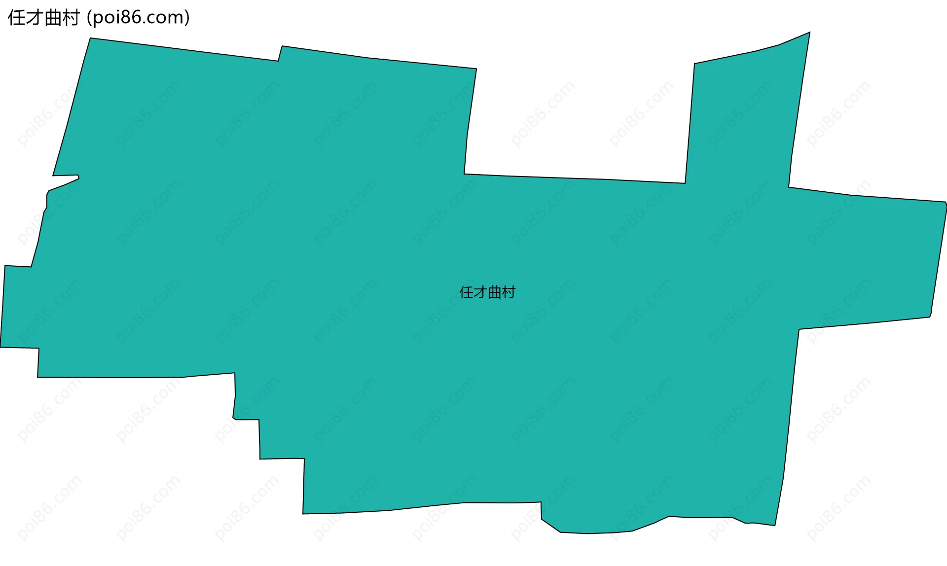 任才曲村边界地图