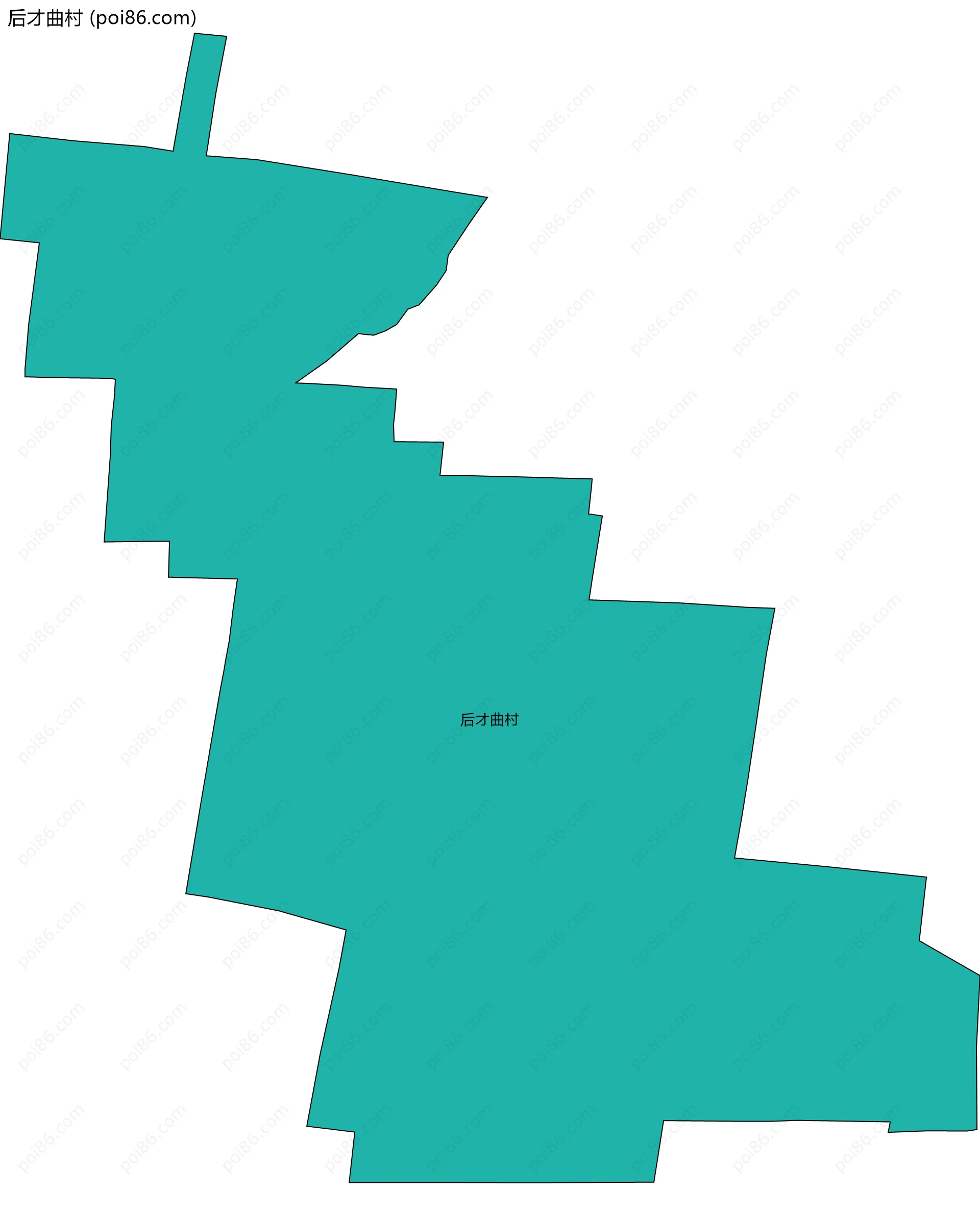 后才曲村边界地图
