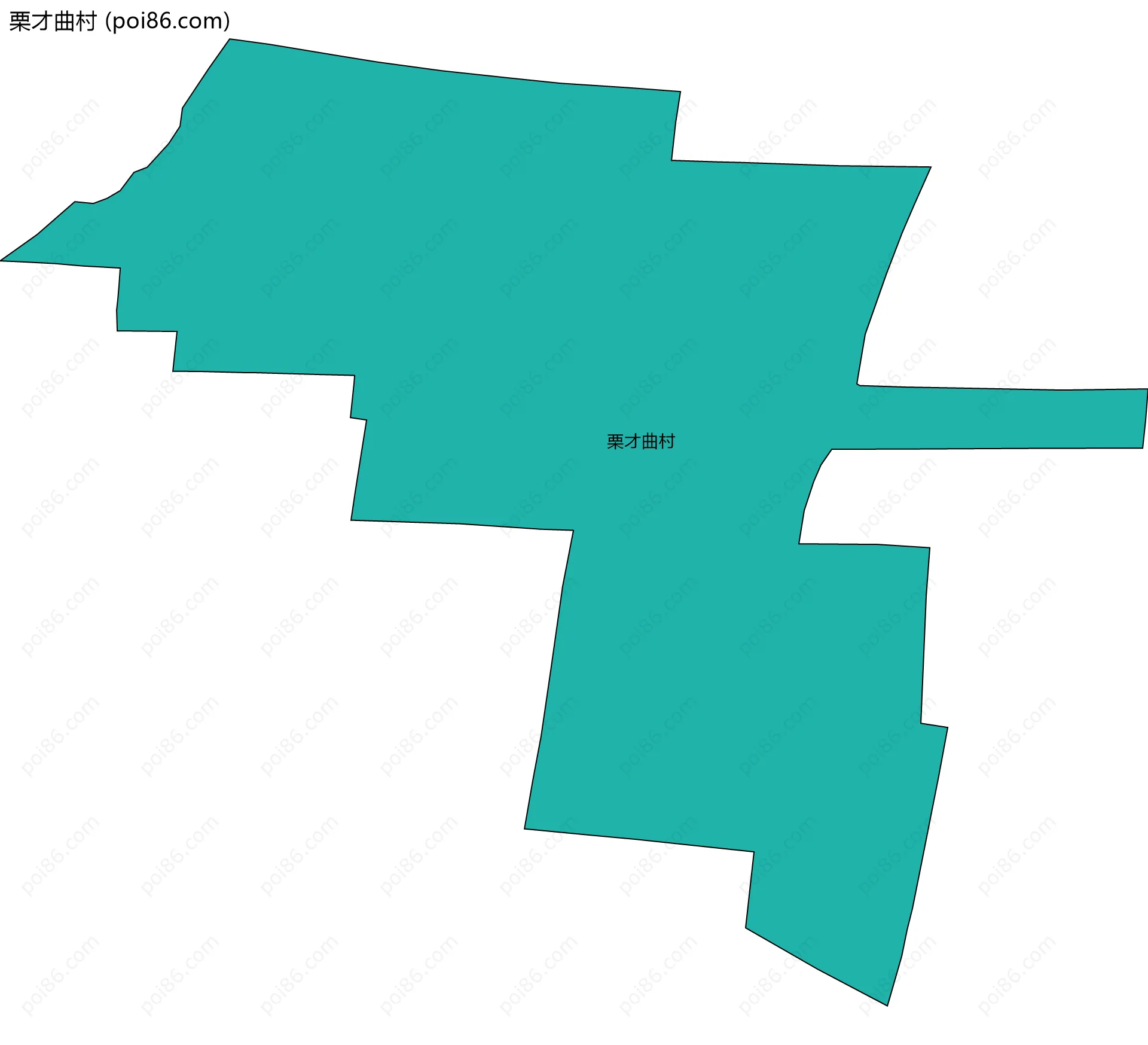 栗才曲村边界地图