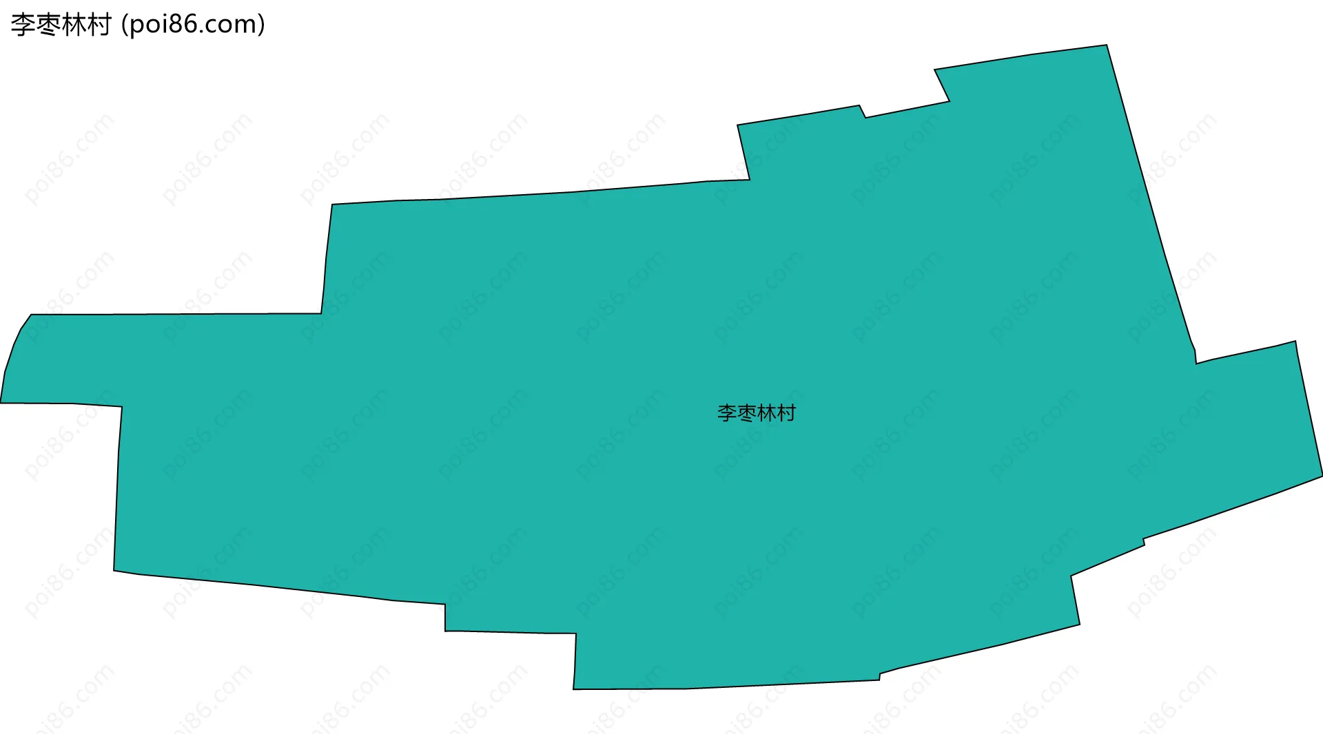 李枣林村边界地图