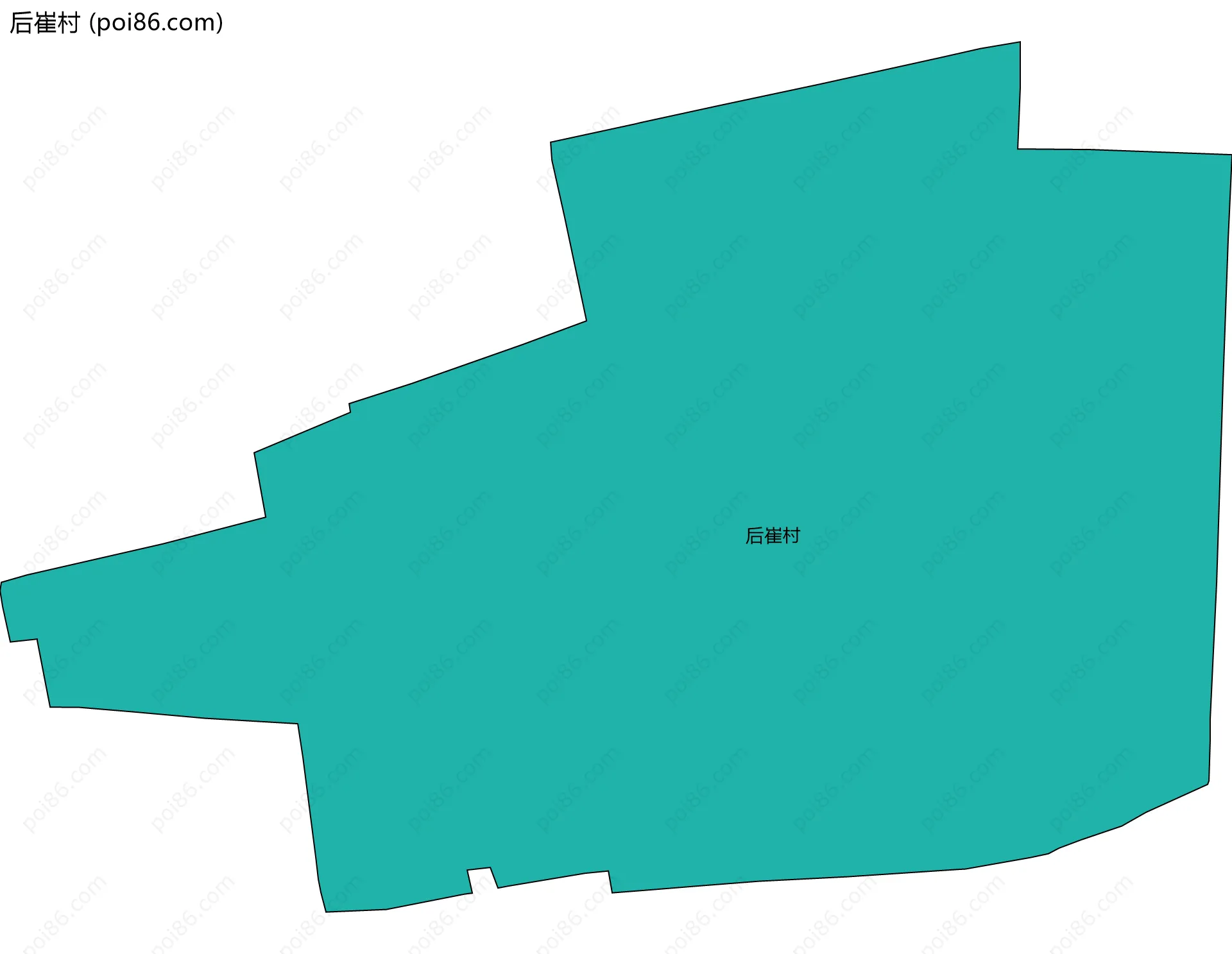 后崔村边界地图