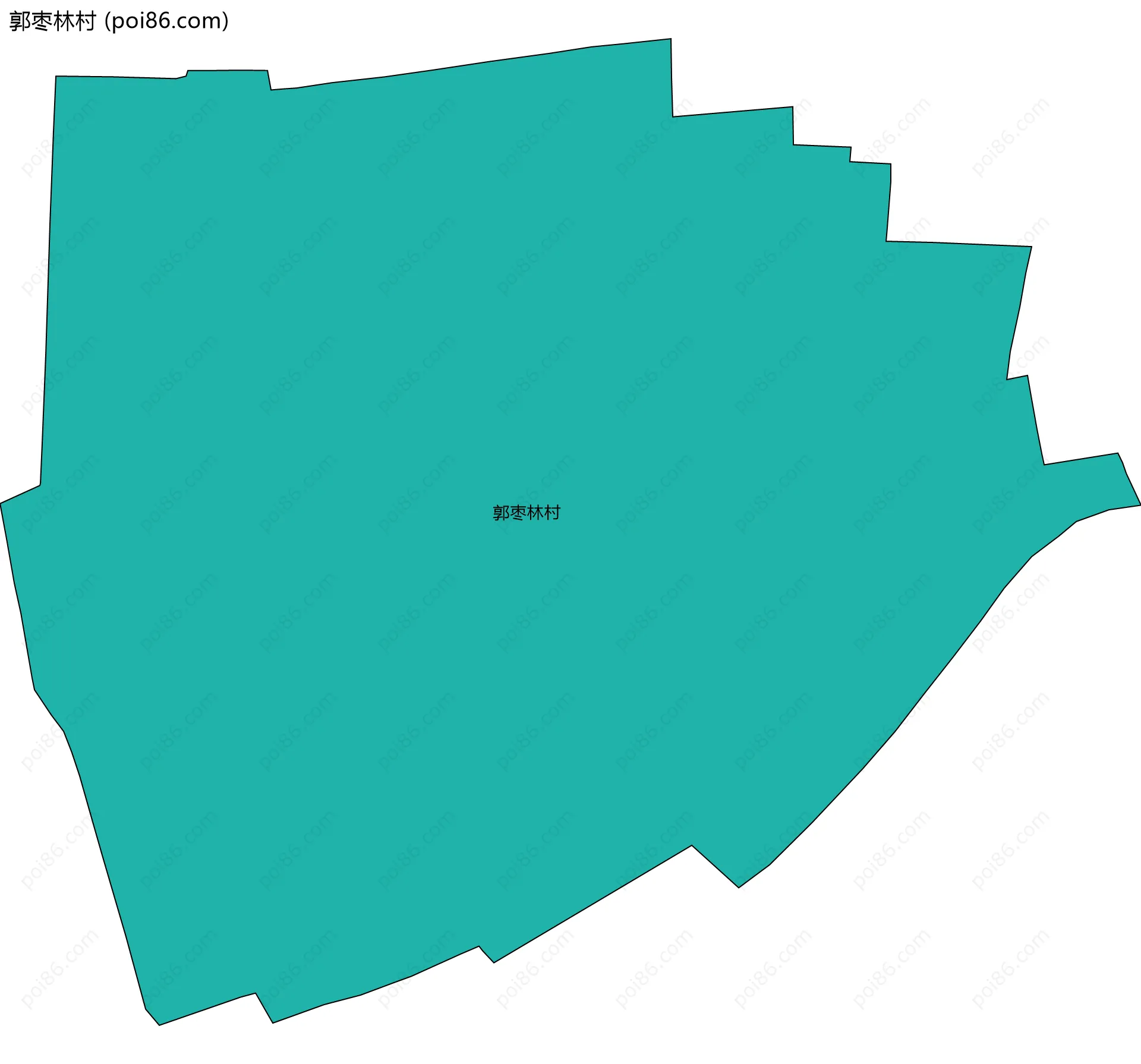 郭枣林村边界地图