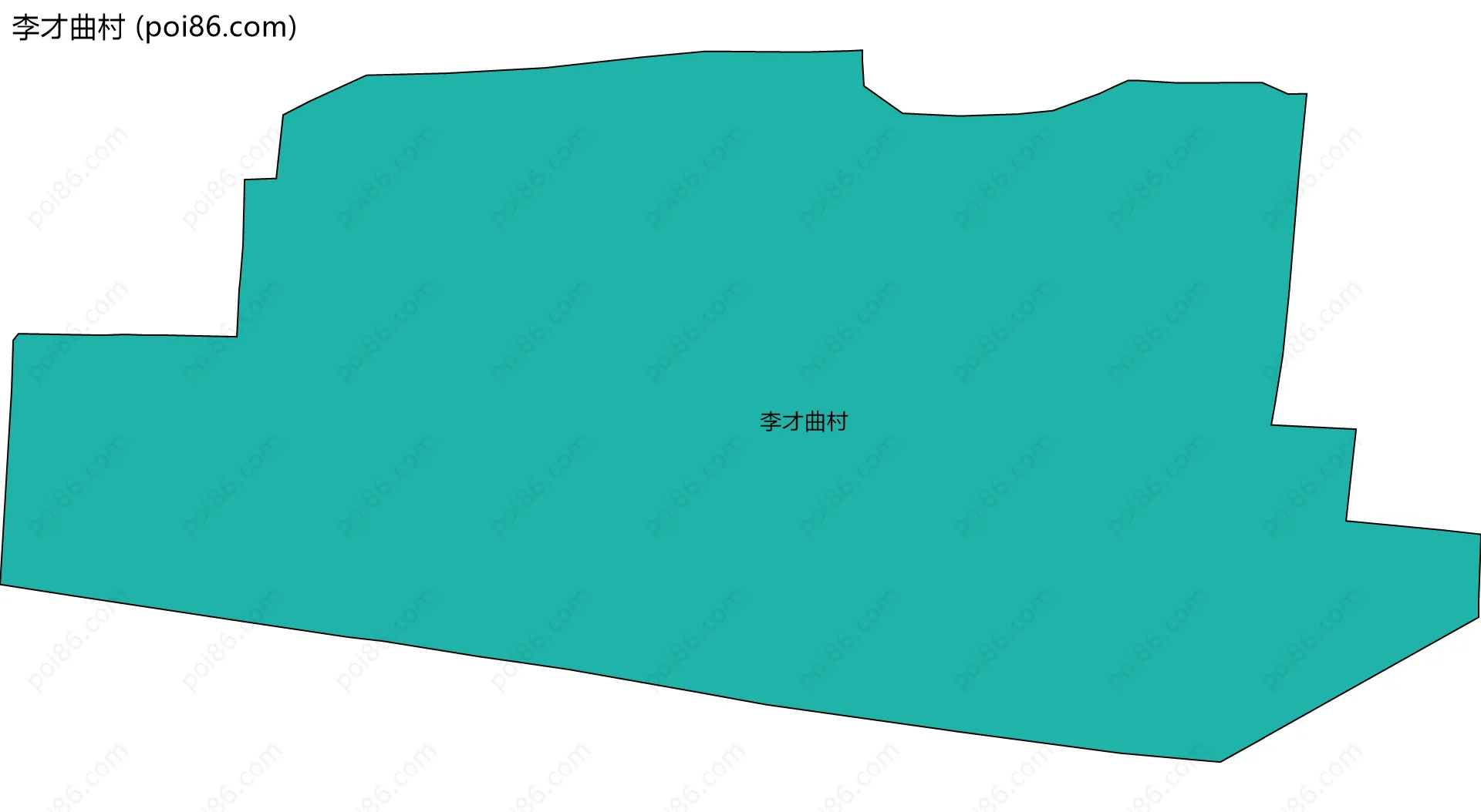 李才曲村边界地图