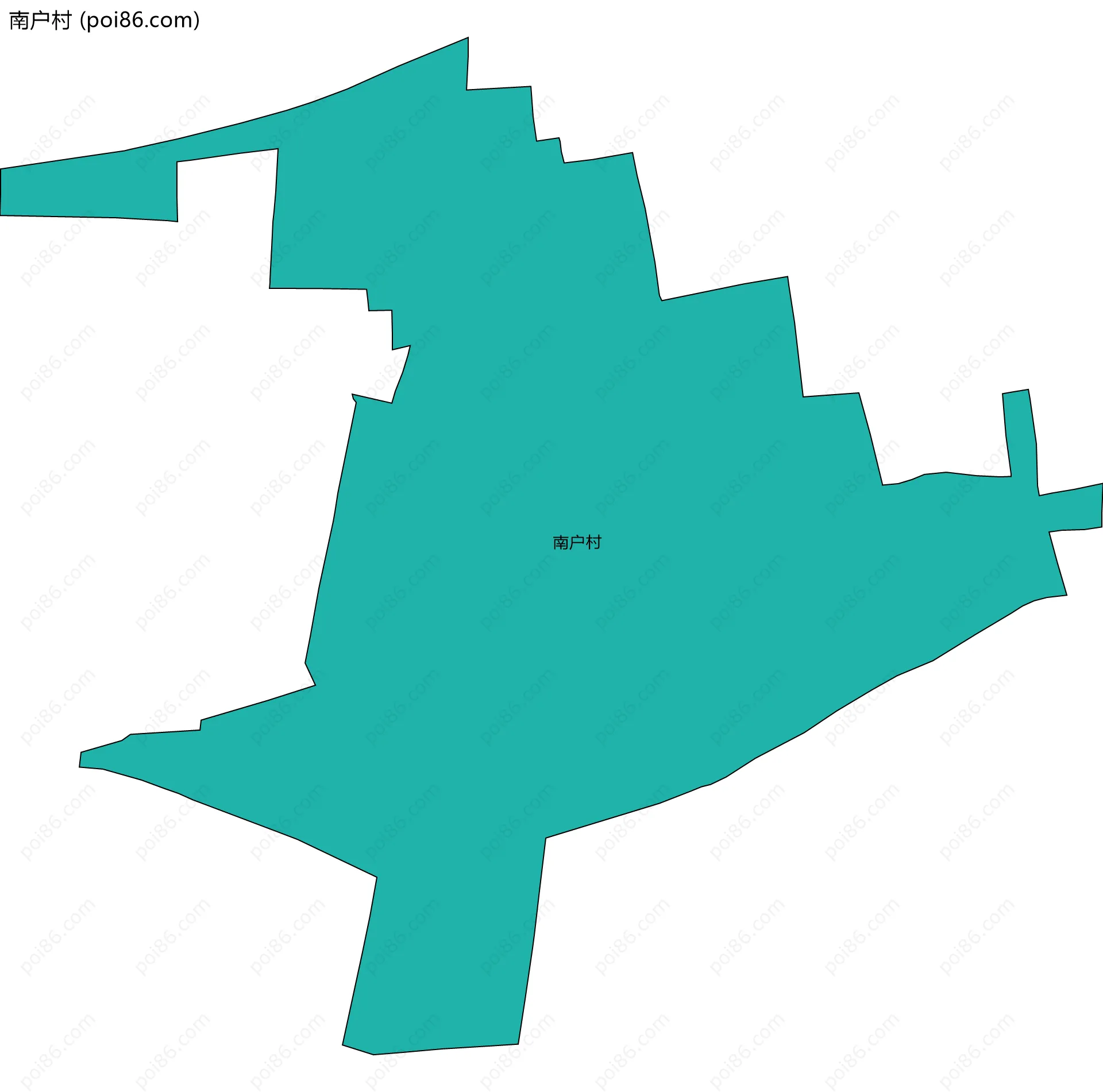 南户村边界地图