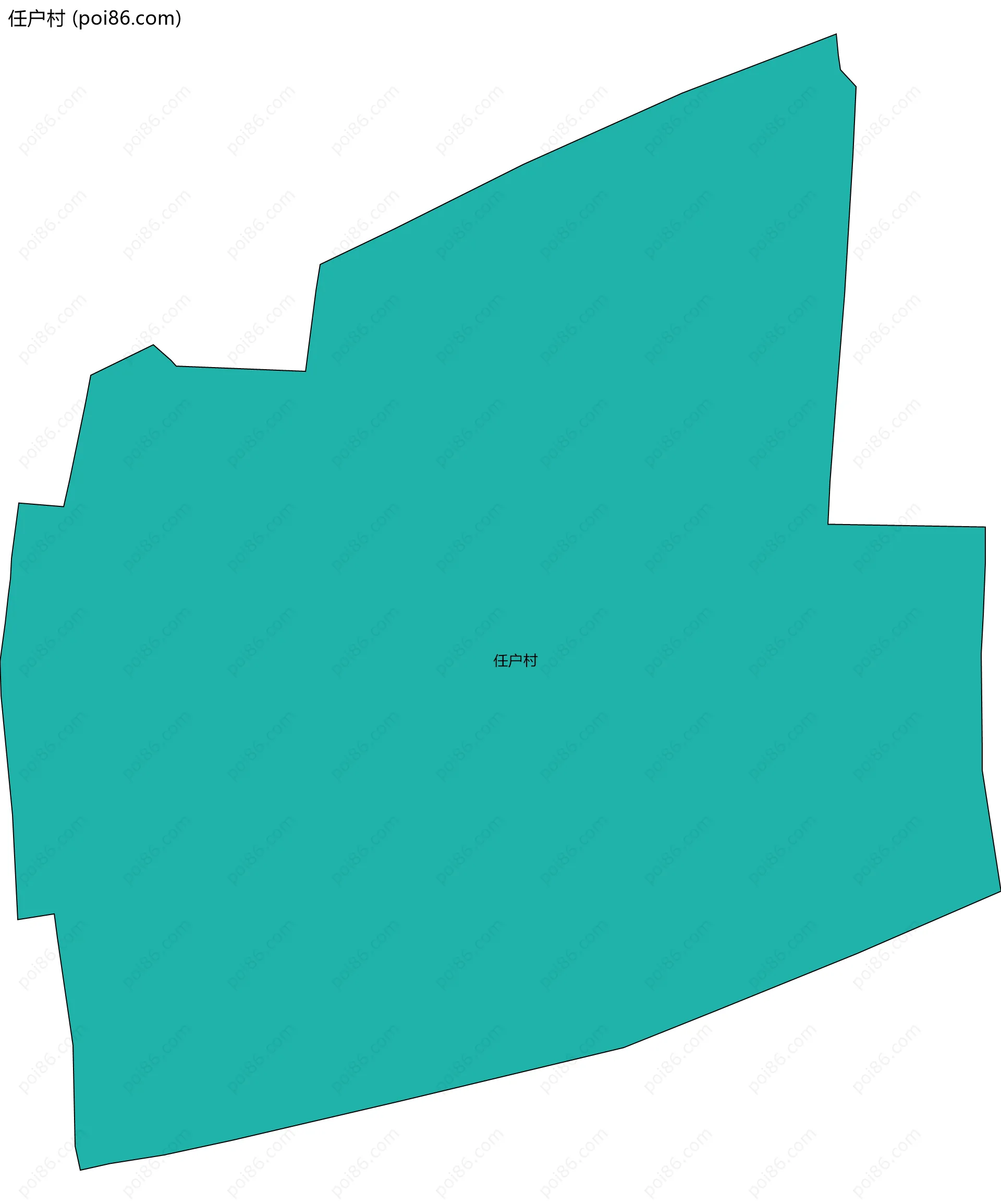 任户村边界地图