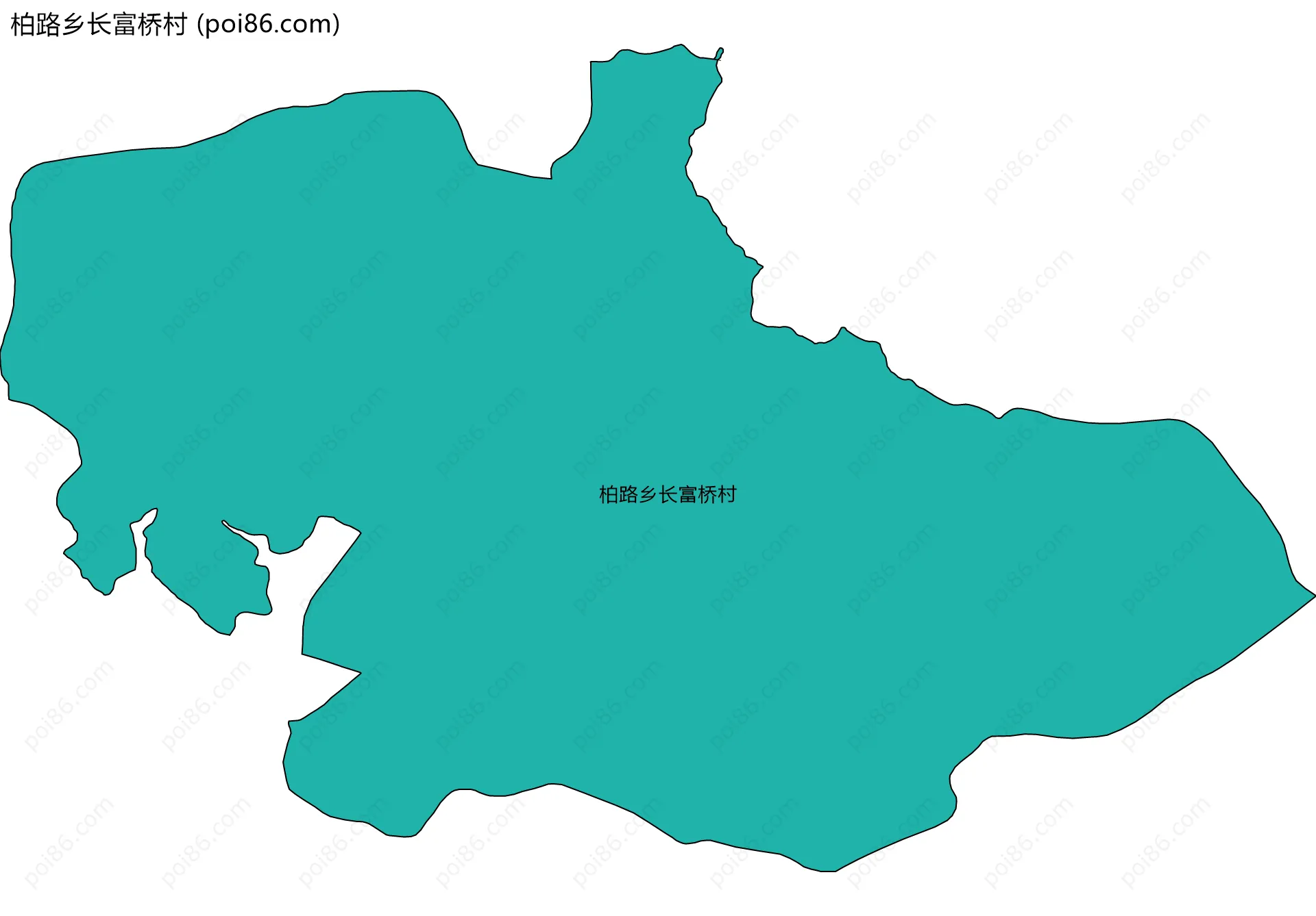 柏路乡长富桥村边界地图