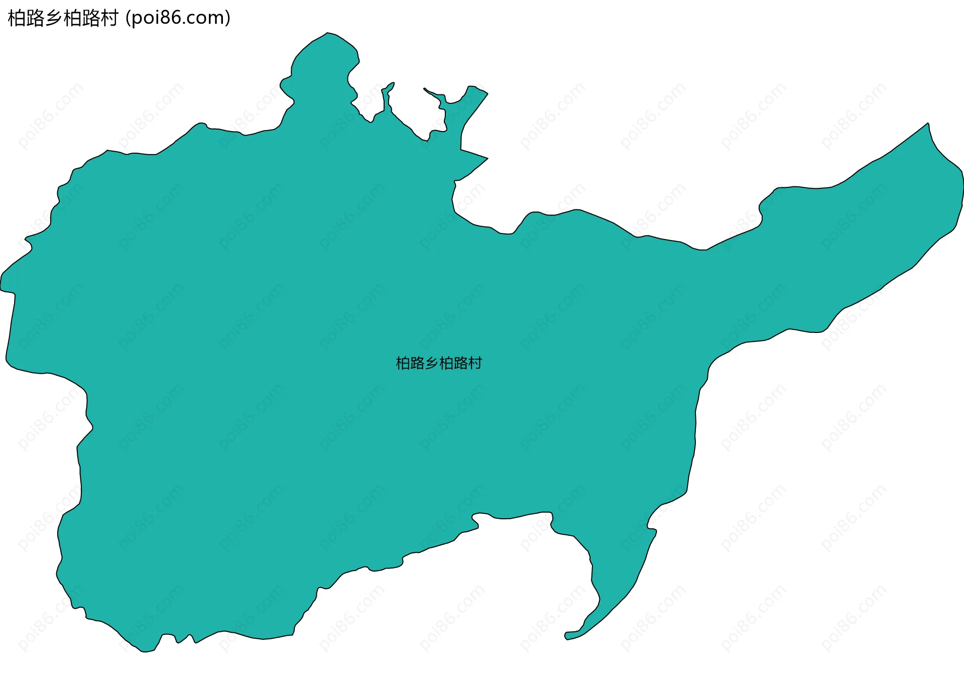 柏路乡柏路村边界地图