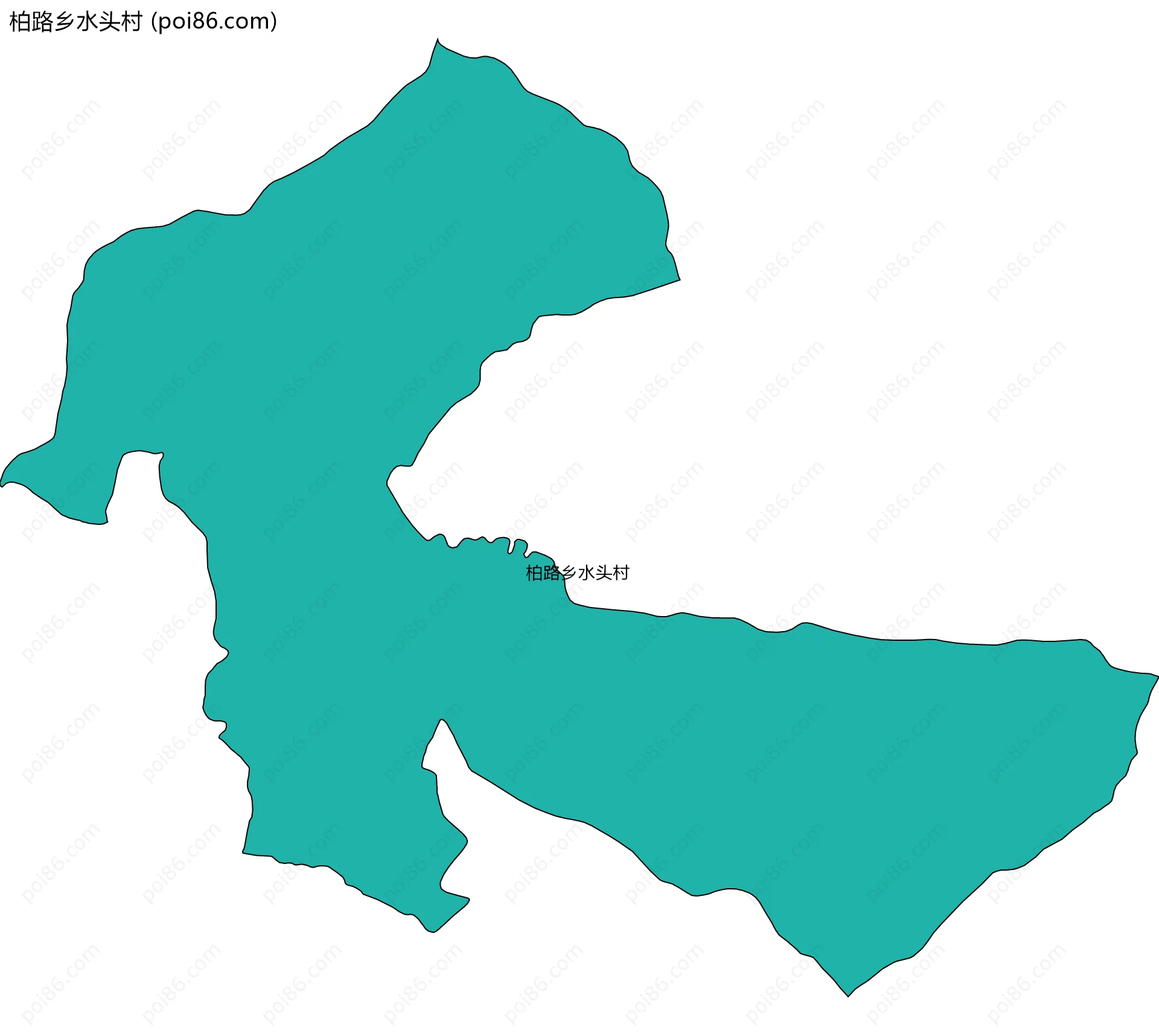 柏路乡水头村边界地图