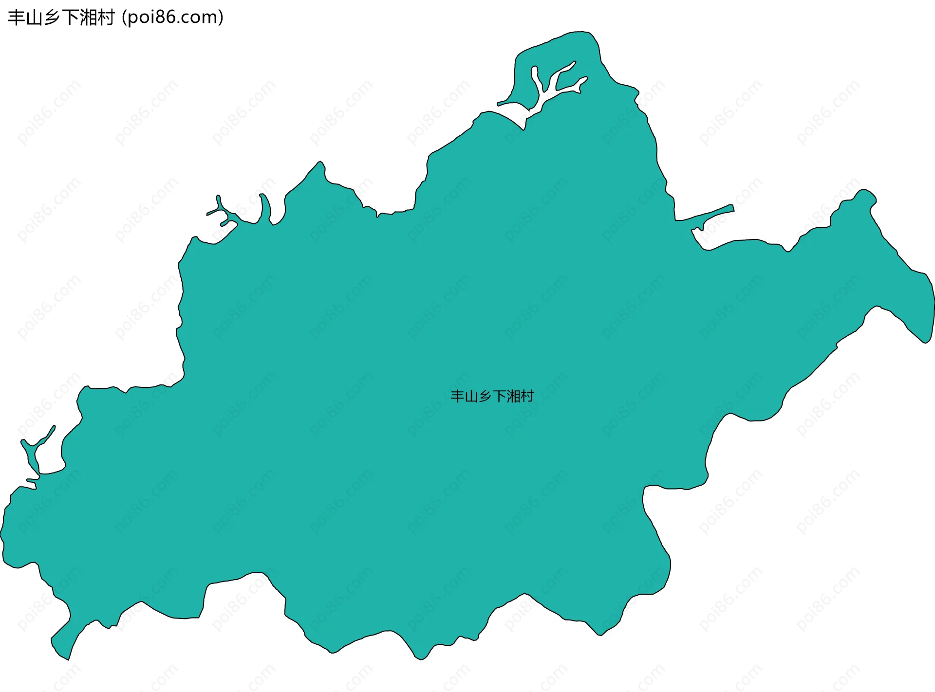 丰山乡下湘村边界地图