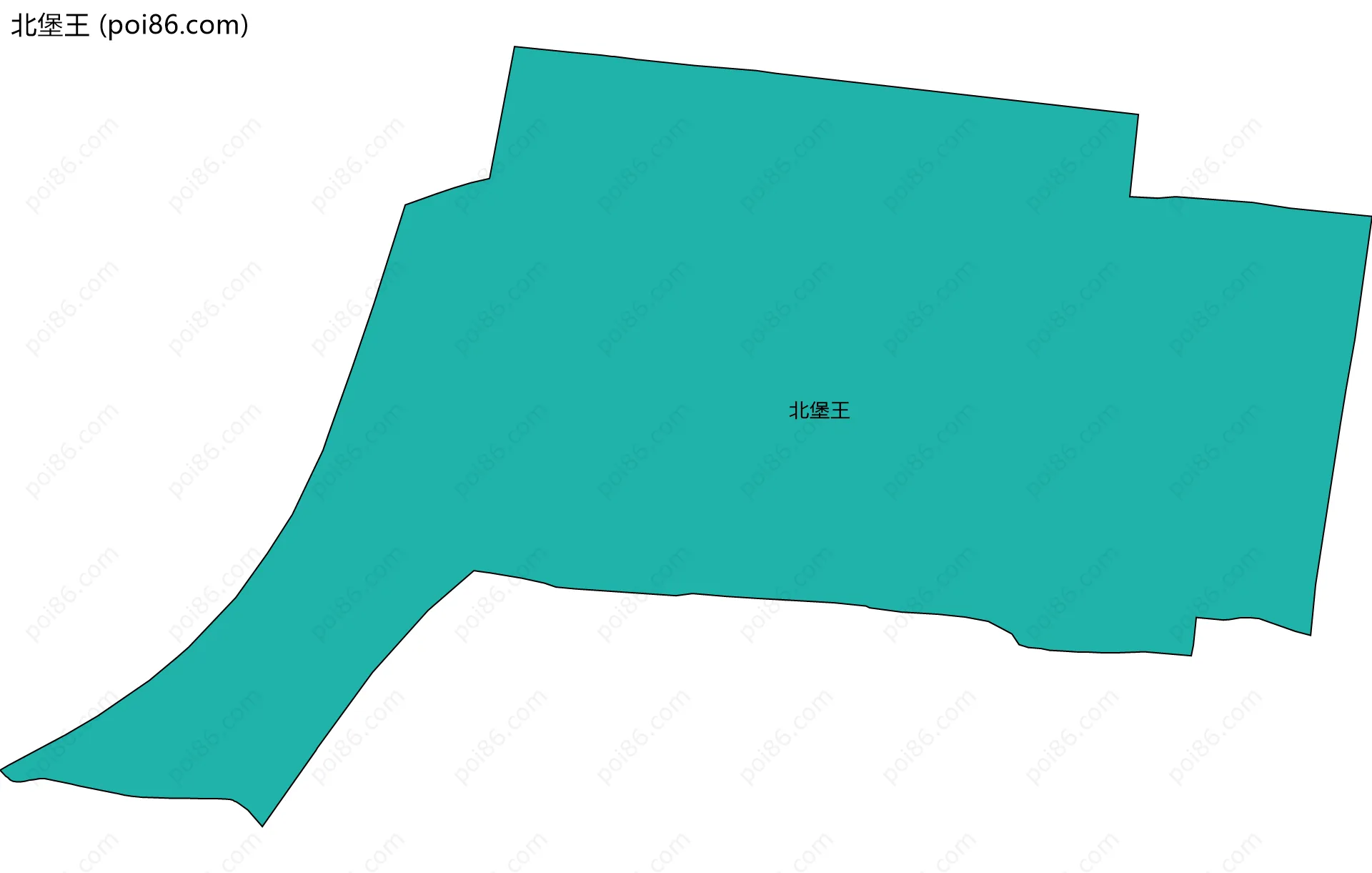 北堡王边界地图