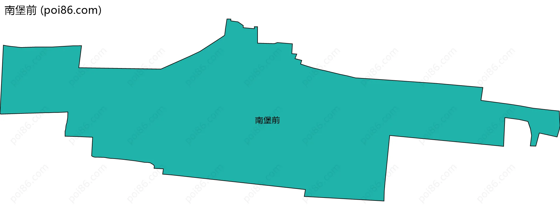 南堡前边界地图