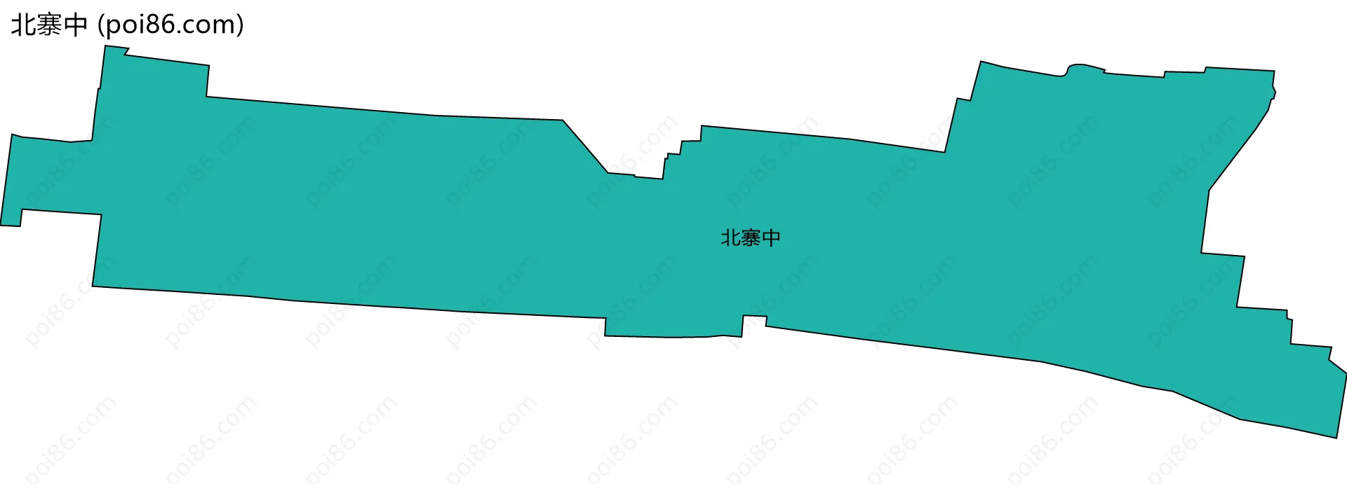 北寨中边界地图