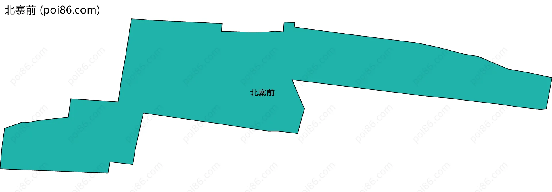 北寨前边界地图