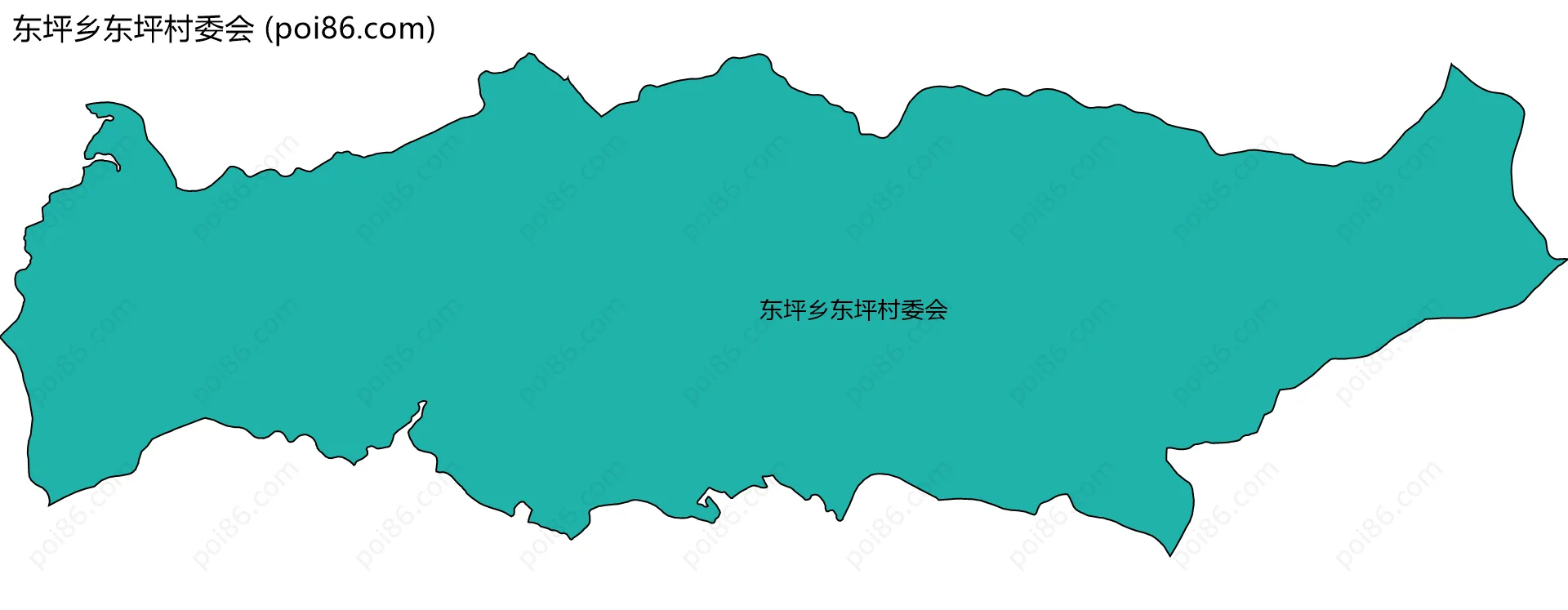 东坪乡东坪村委会边界地图