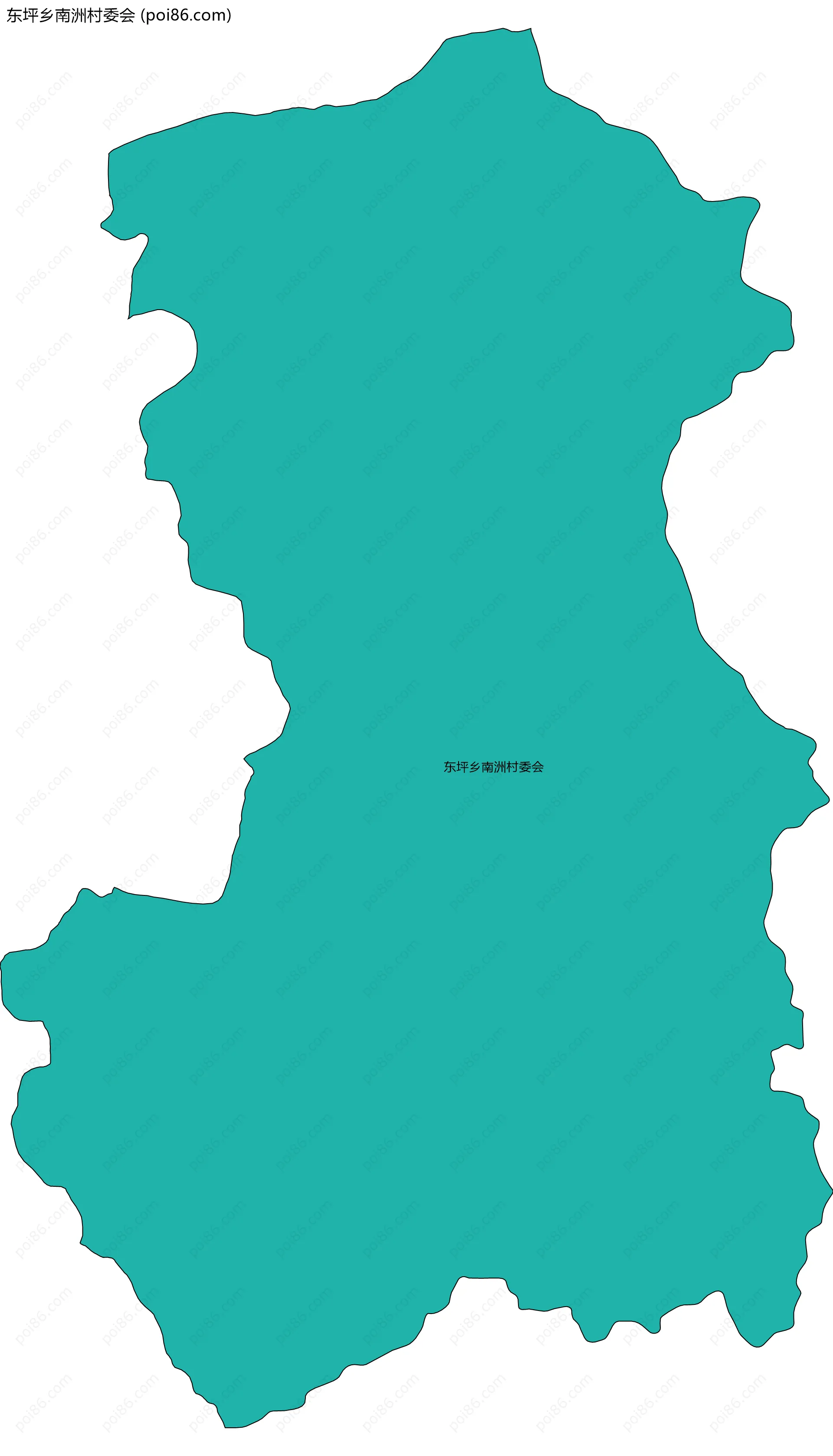 东坪乡南洲村委会边界地图
