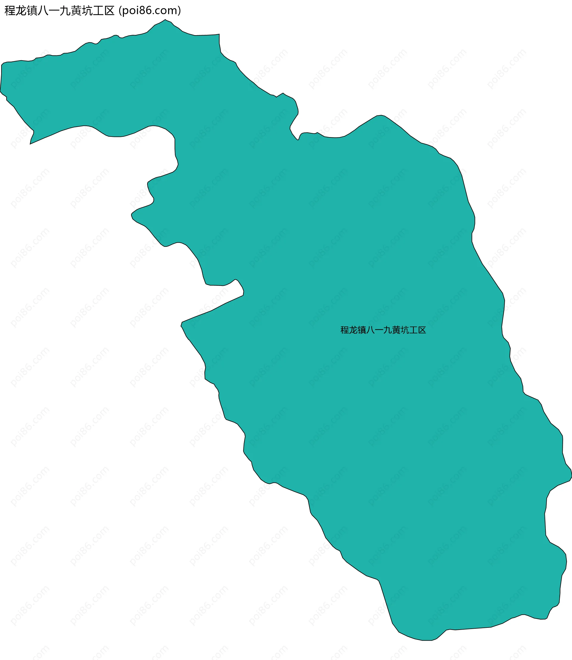 程龙镇八一九黄坑工区边界地图