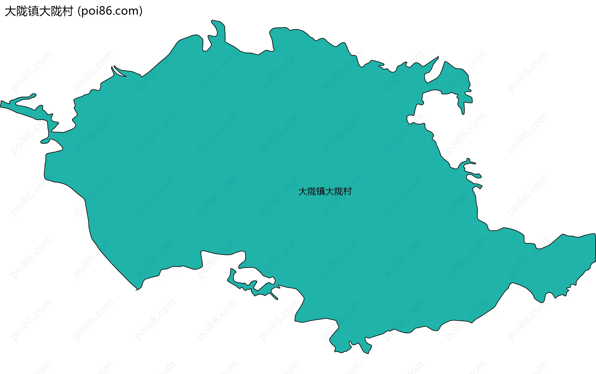 大陇镇大陇村边界地图