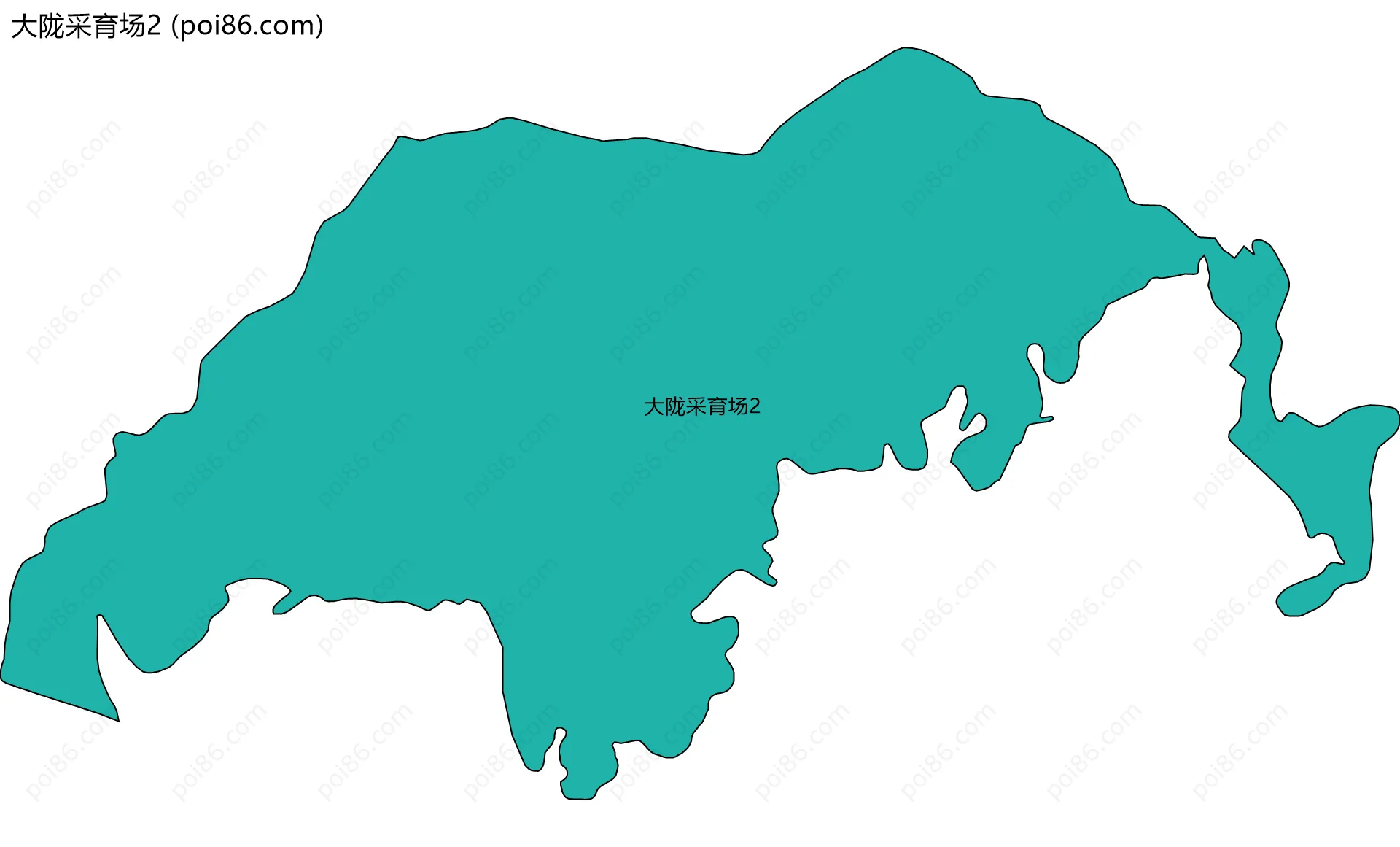 大陇采育场2边界地图