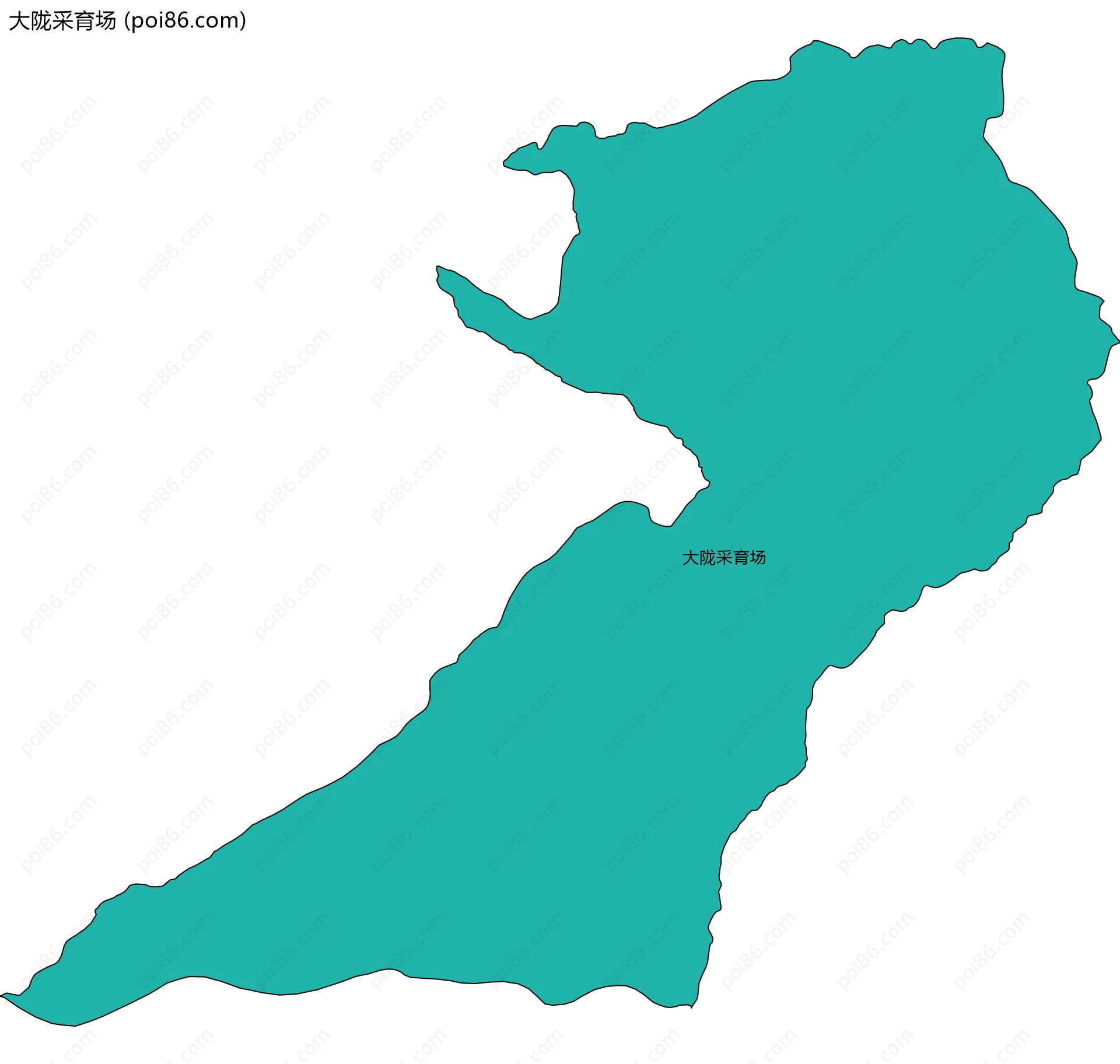 大陇采育场边界地图
