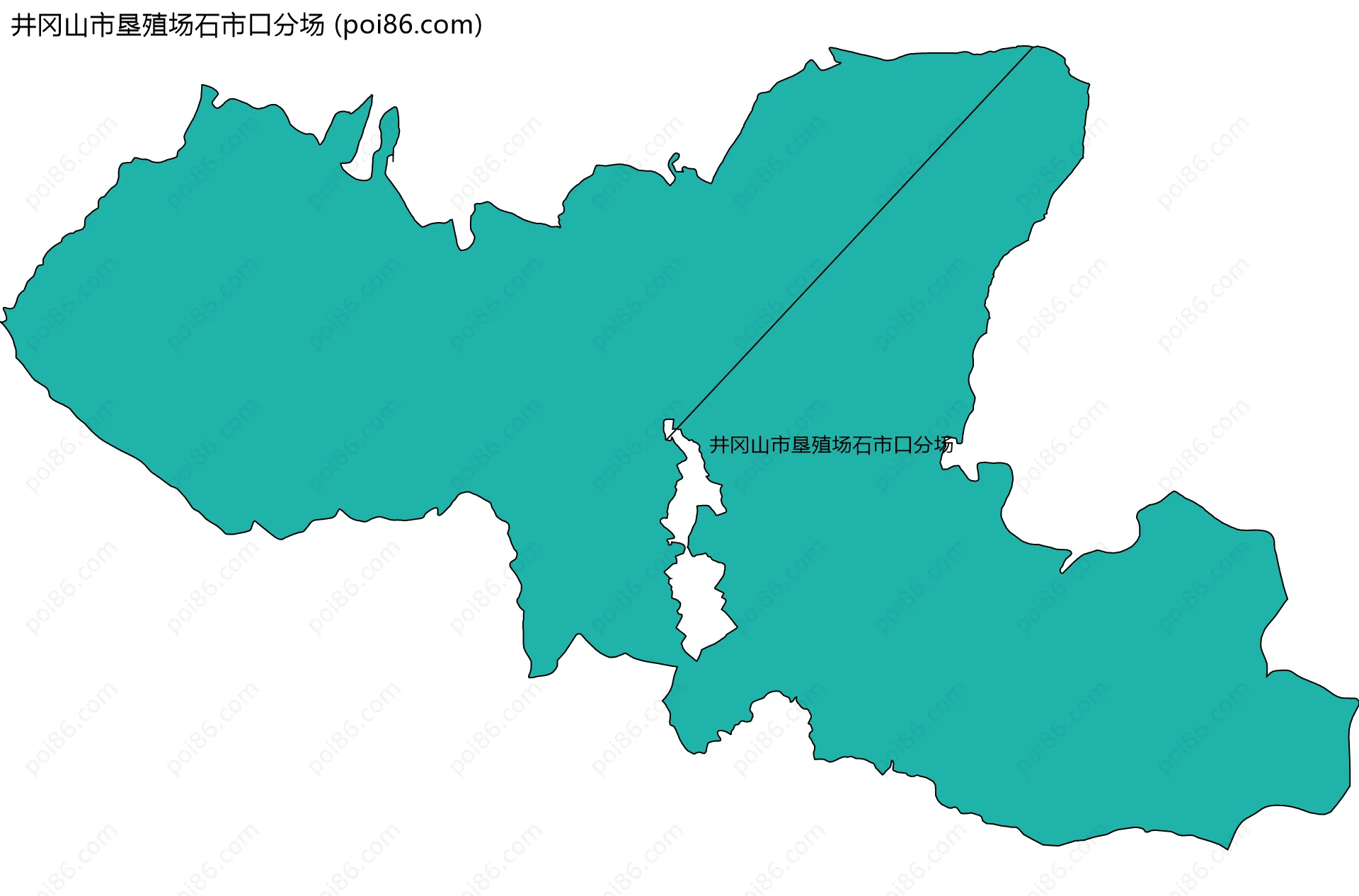 井冈山市垦殖场石市口分场边界地图