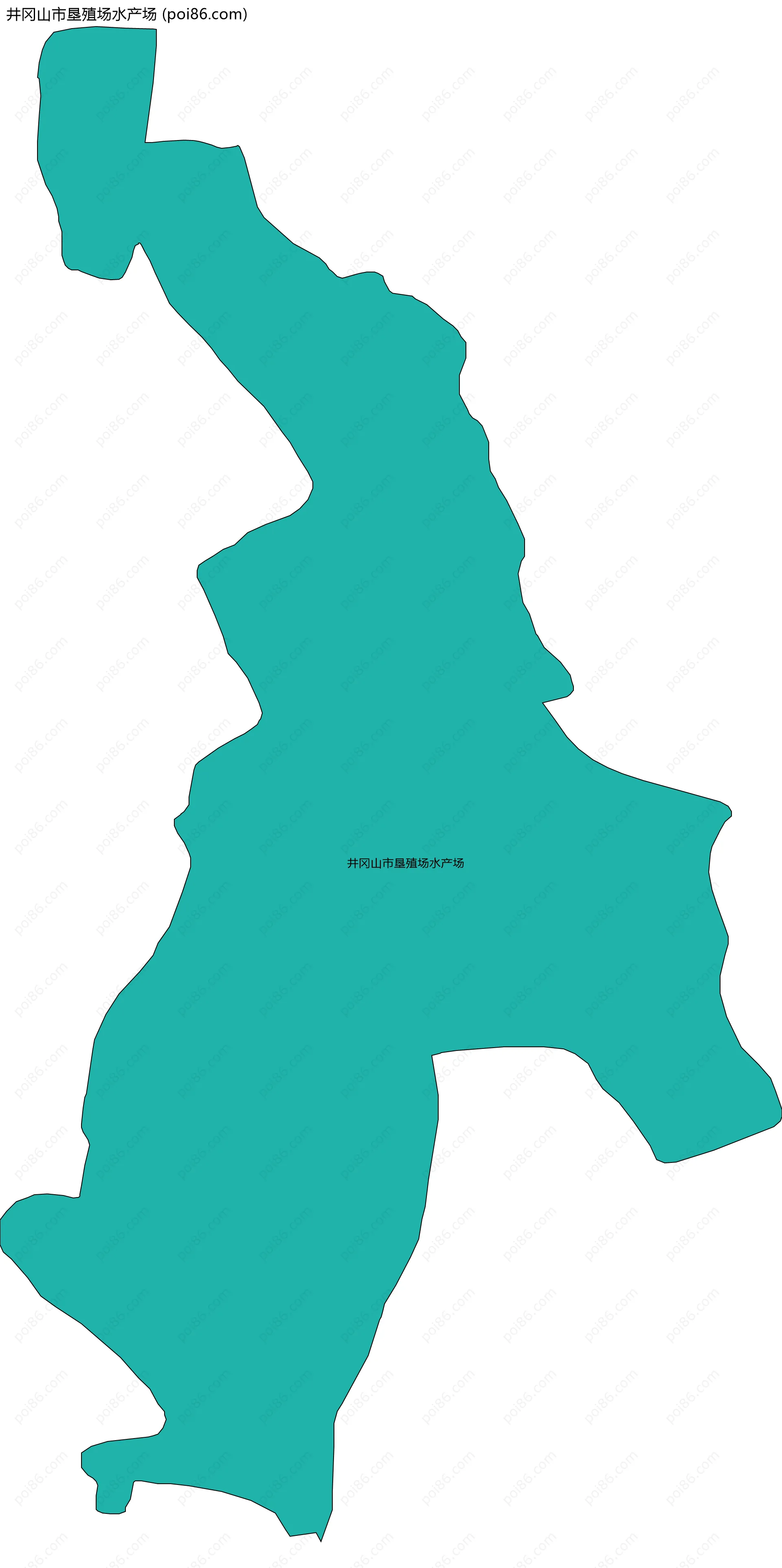 井冈山市垦殖场水产场边界地图