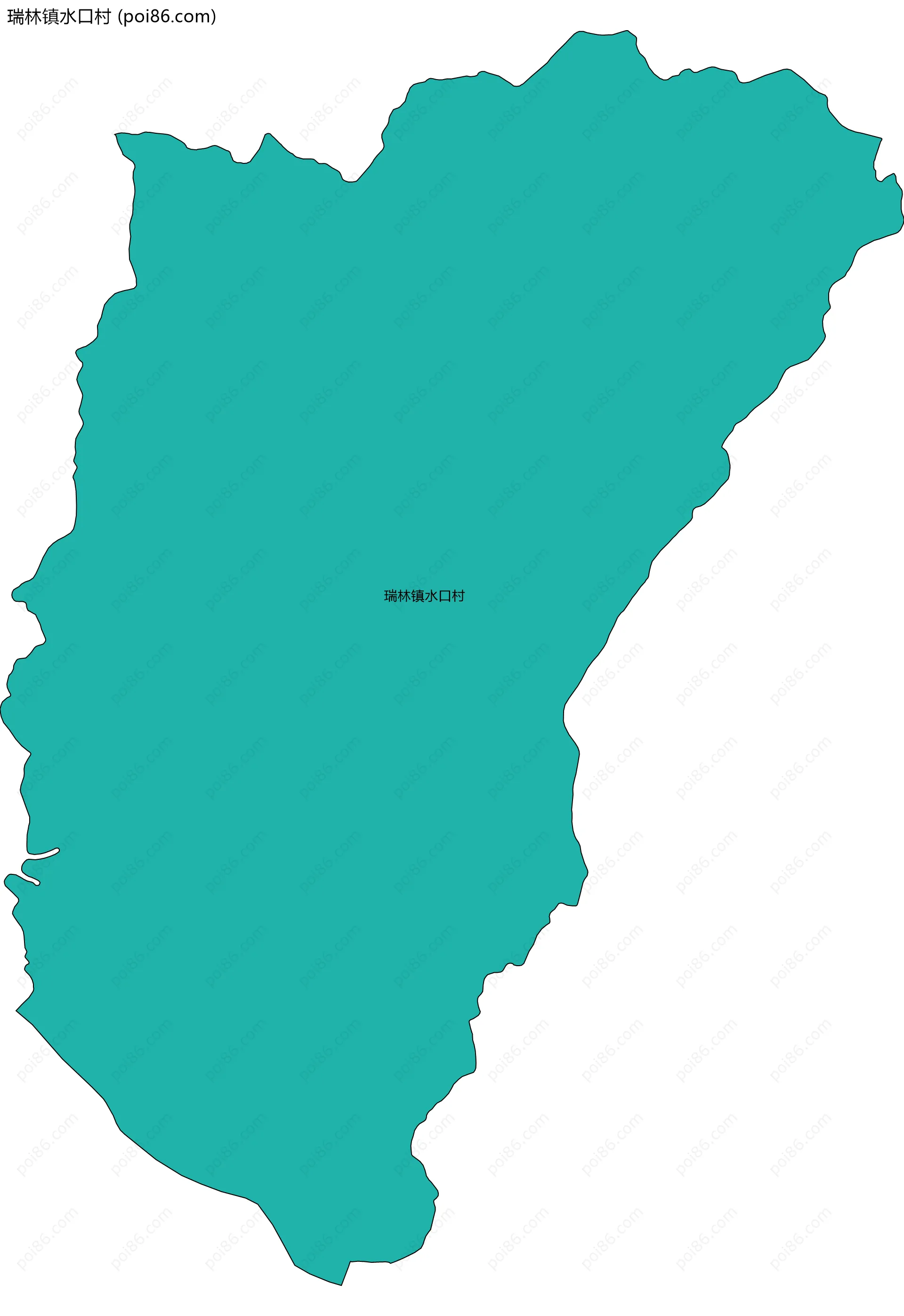 瑞林镇水口村边界地图