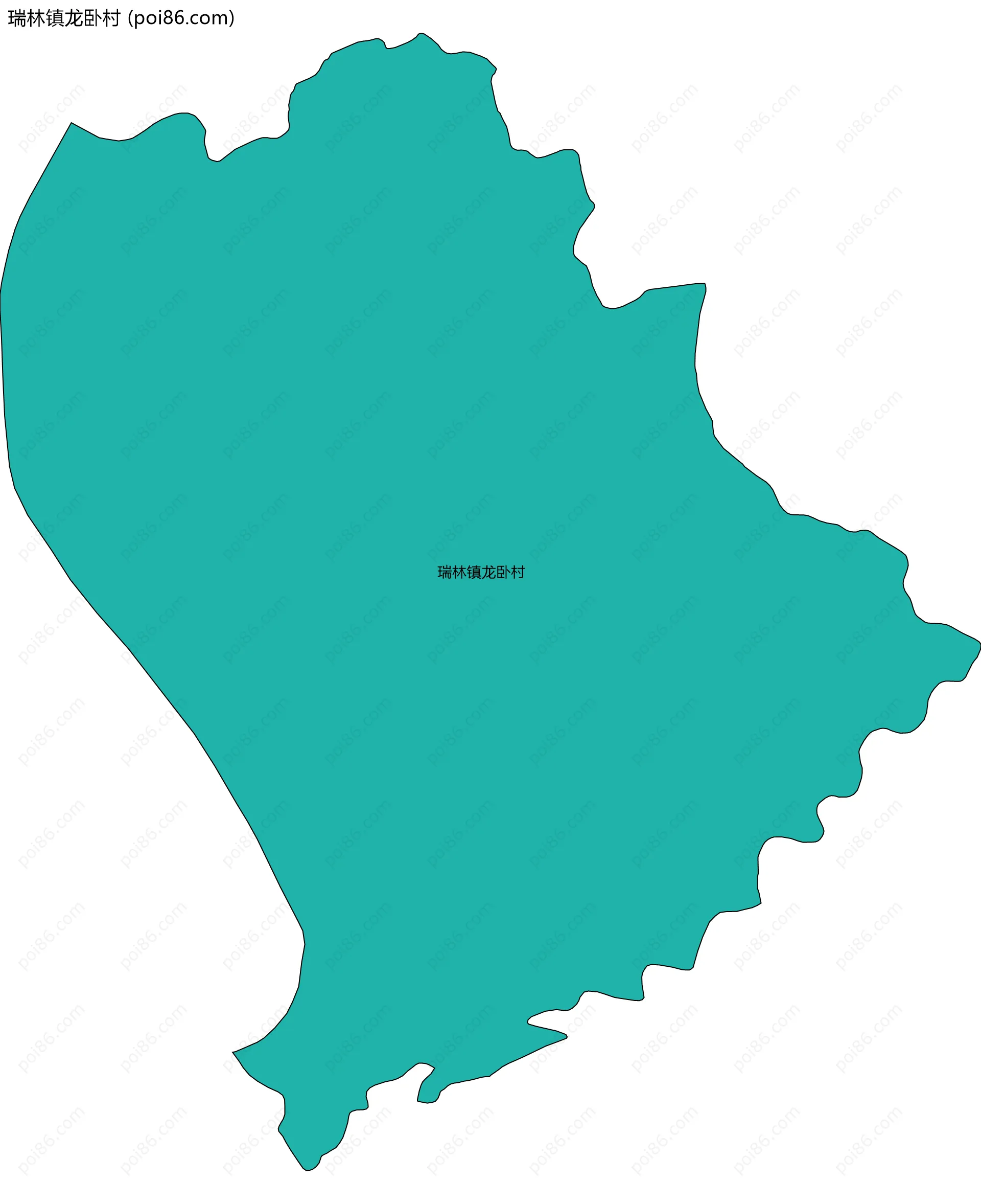 瑞林镇龙卧村边界地图