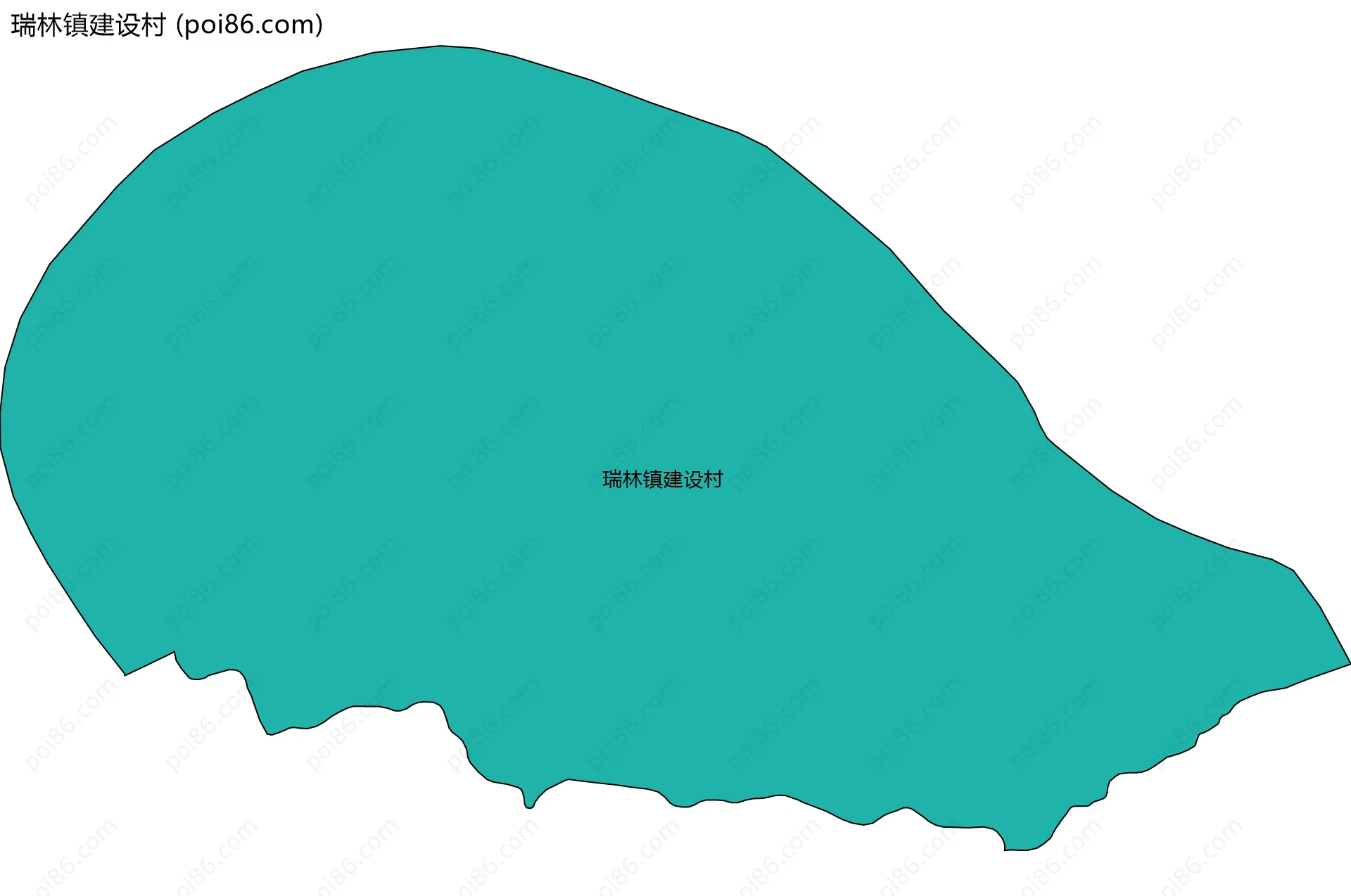 瑞林镇建设村边界地图