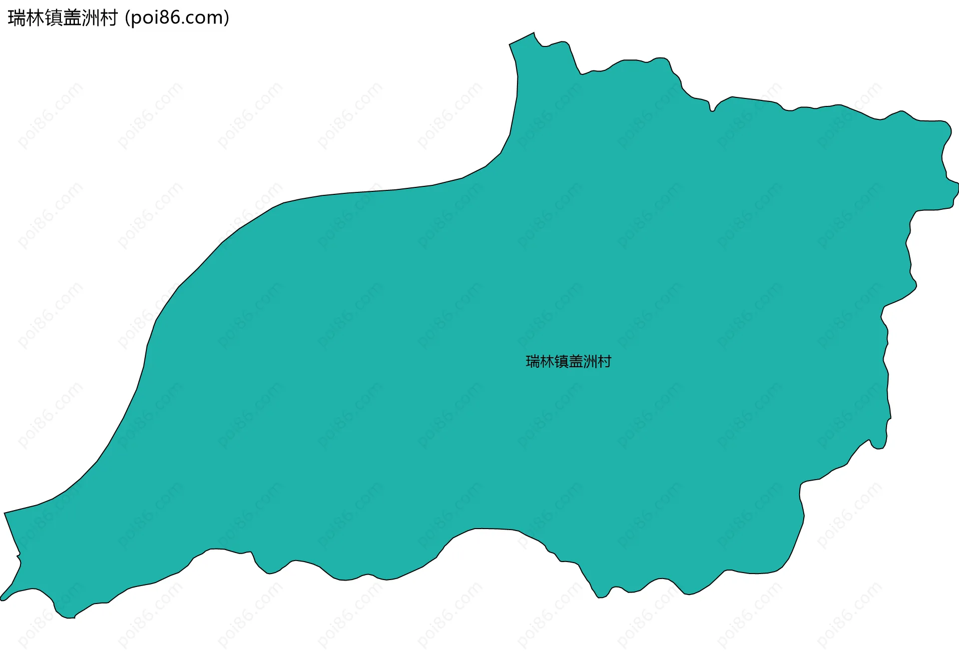 瑞林镇盖洲村边界地图