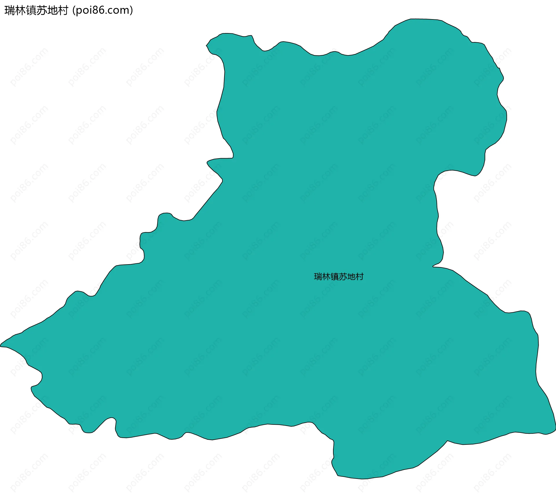 瑞林镇苏地村边界地图
