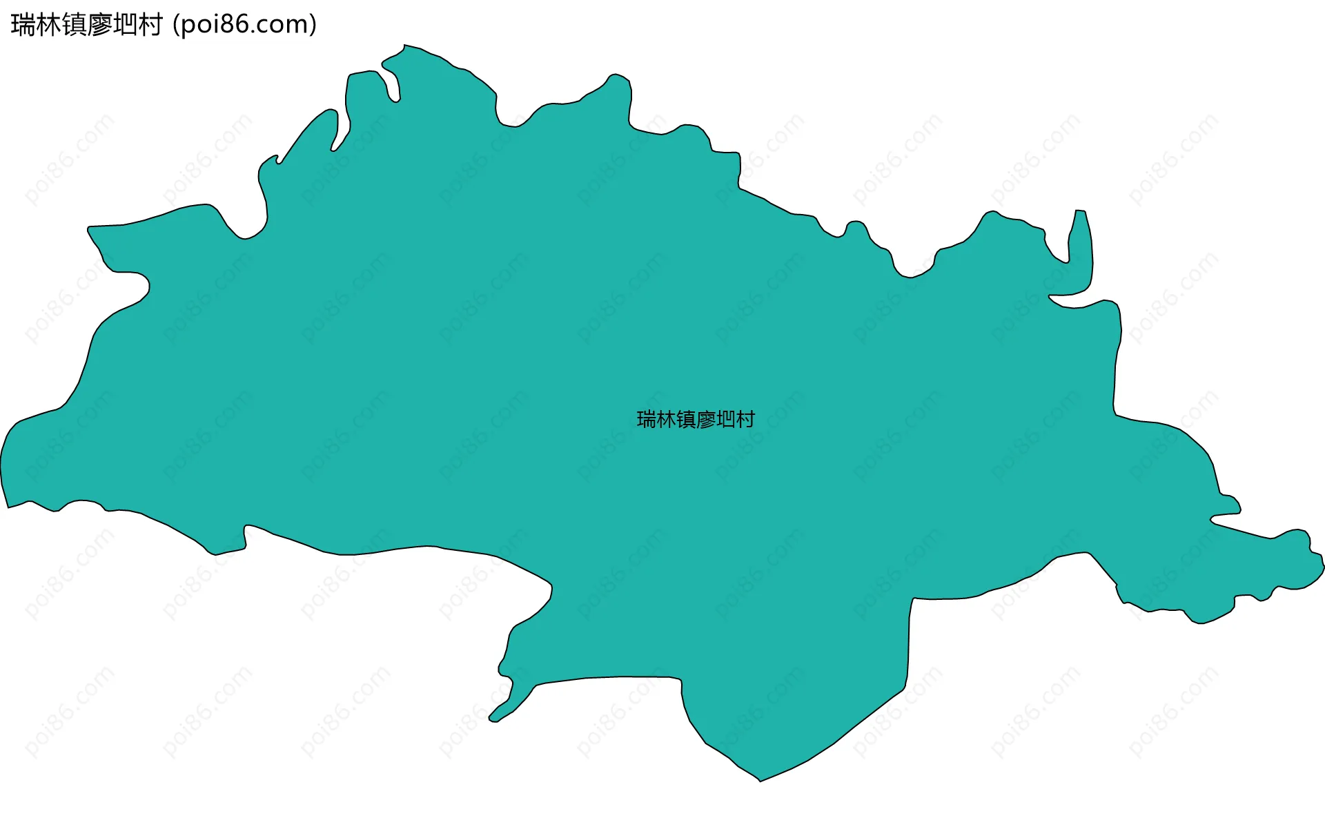 瑞林镇廖垇村边界地图