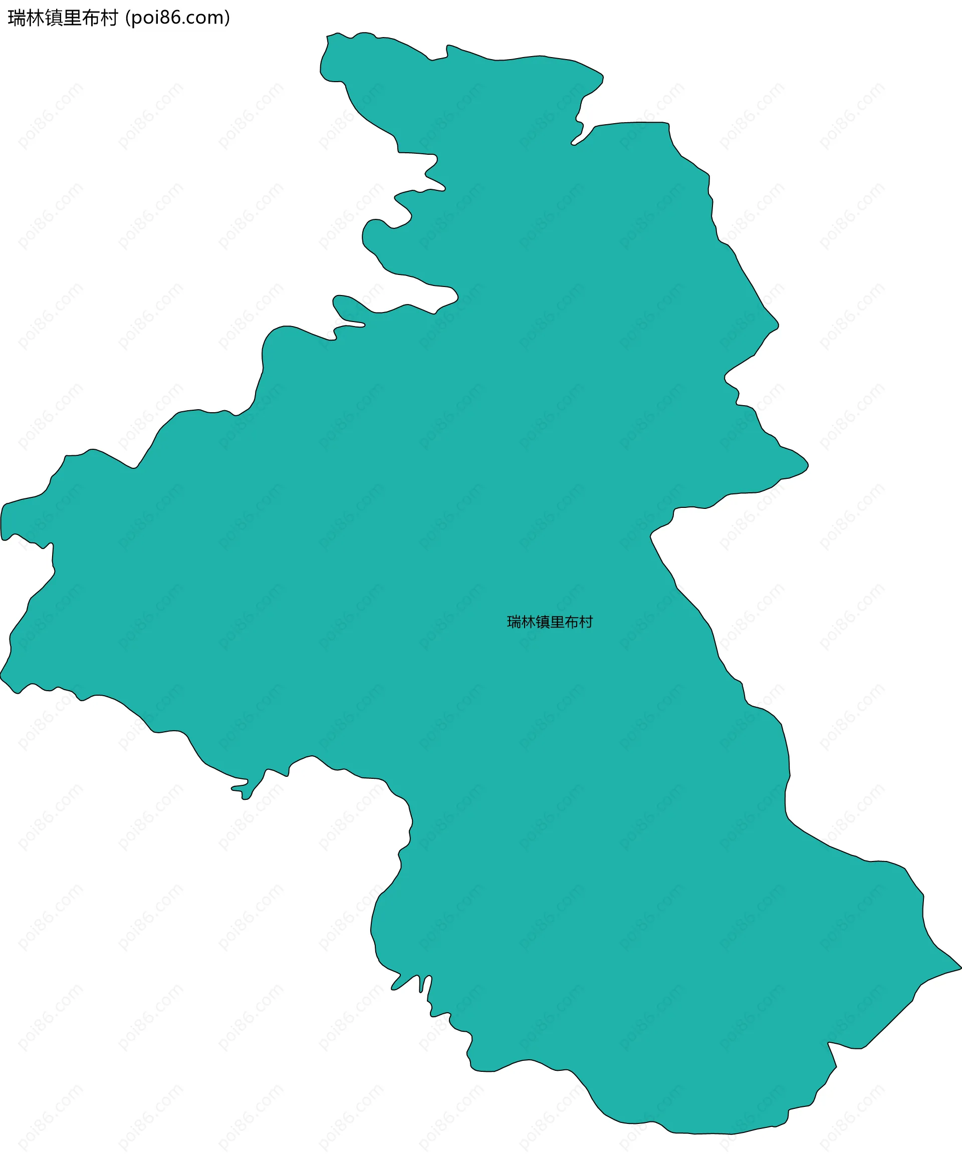 瑞林镇里布村边界地图