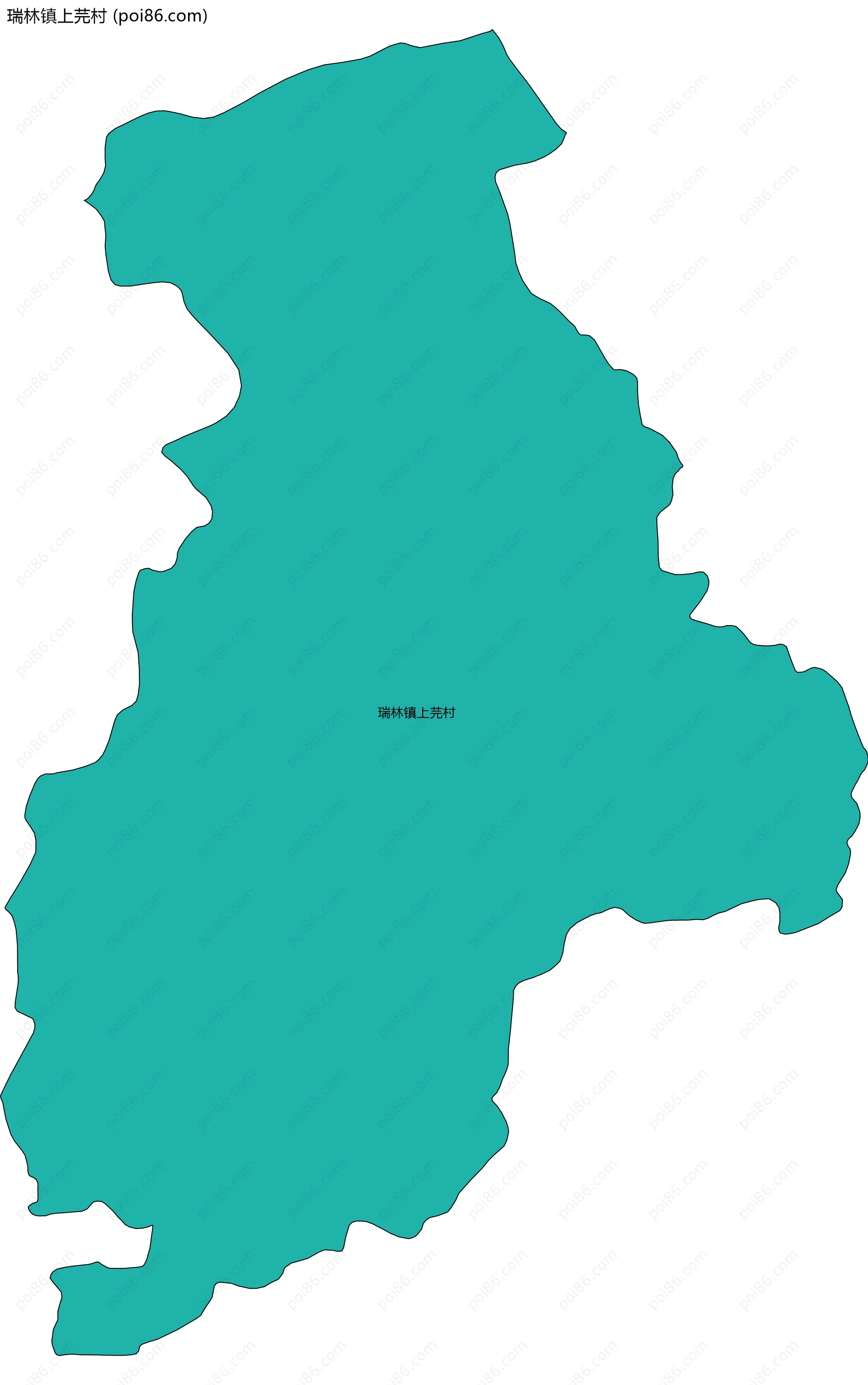 瑞林镇上芫村边界地图