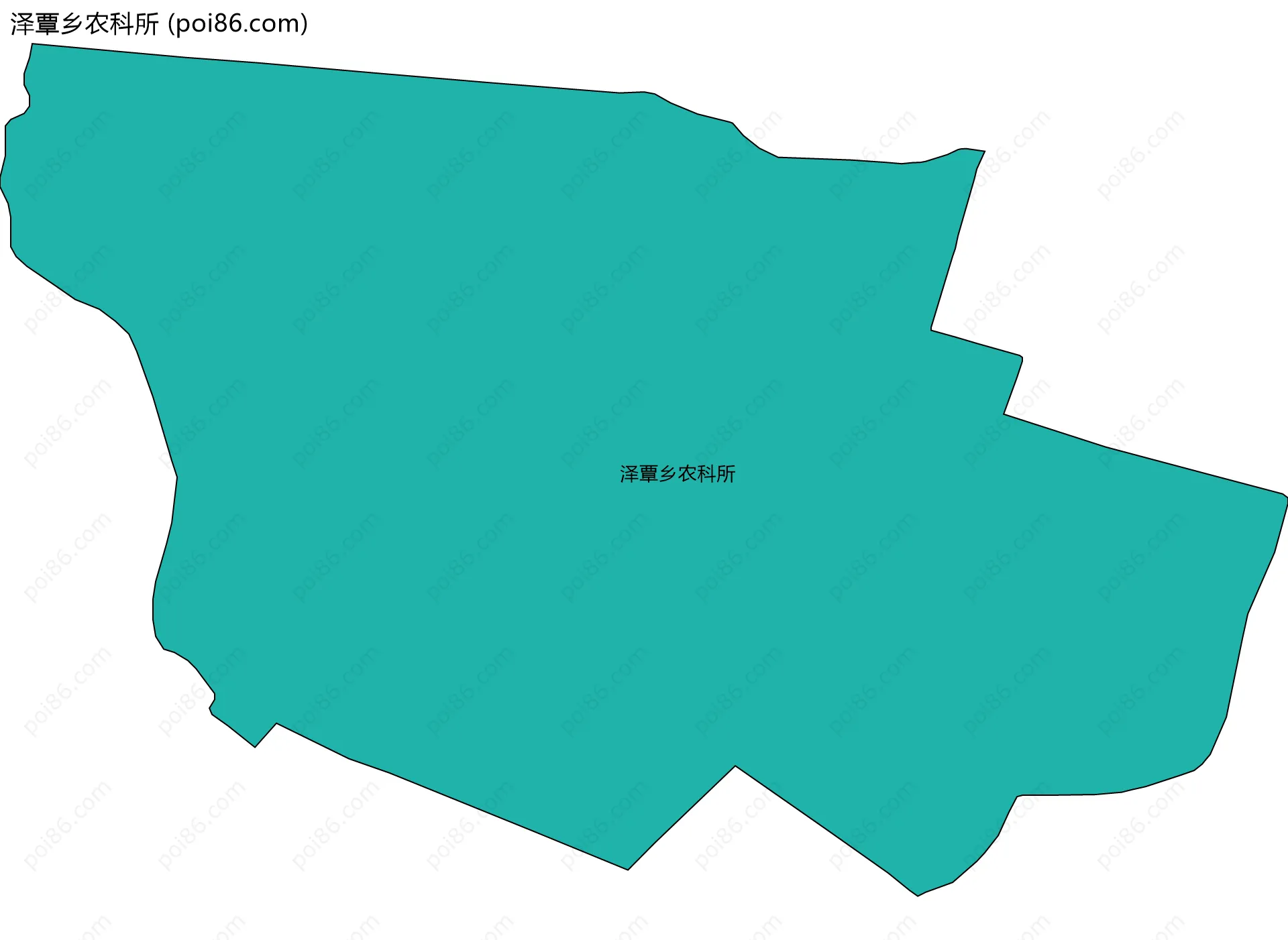 泽覃乡农科所边界地图