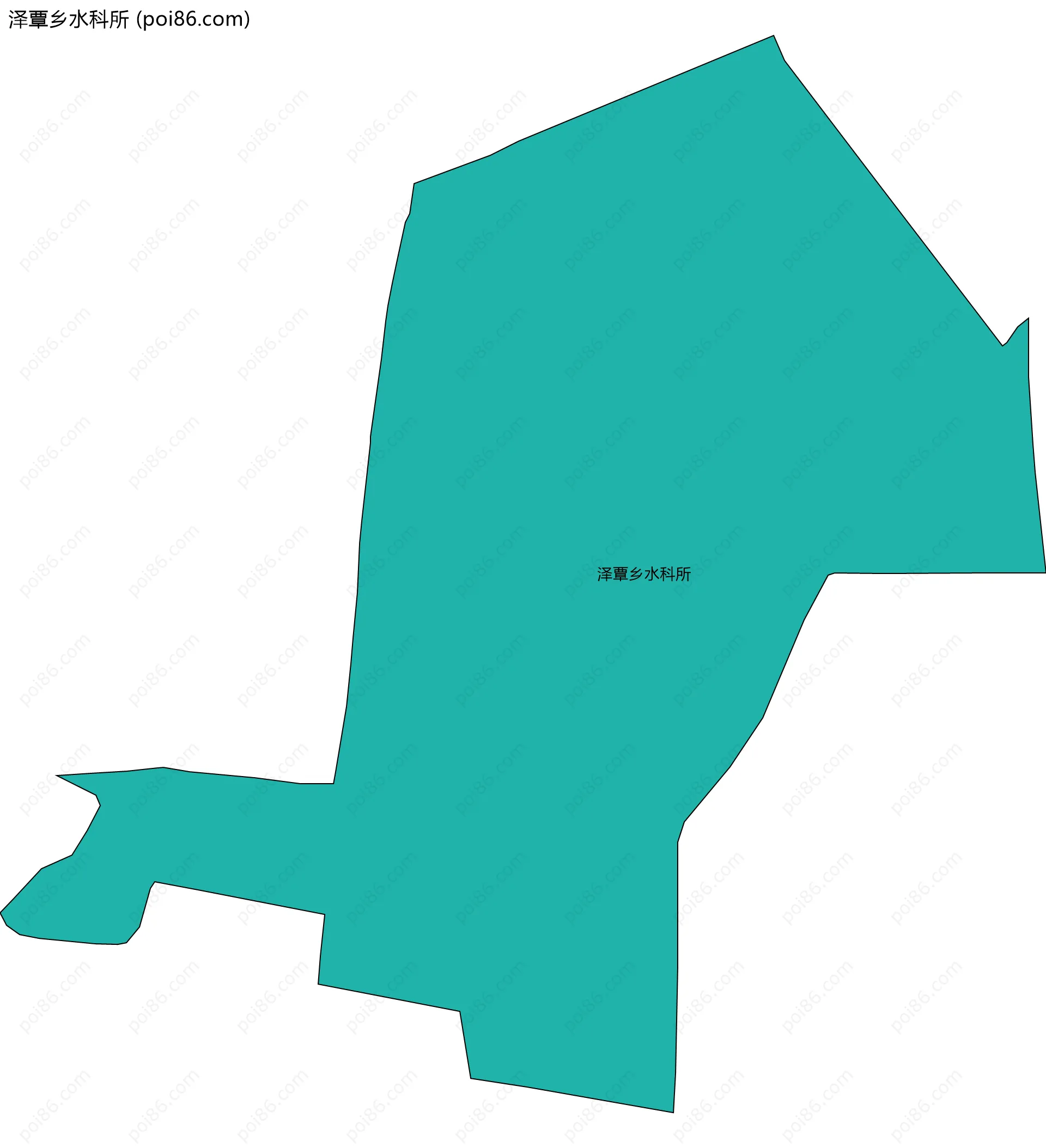 泽覃乡水科所边界地图