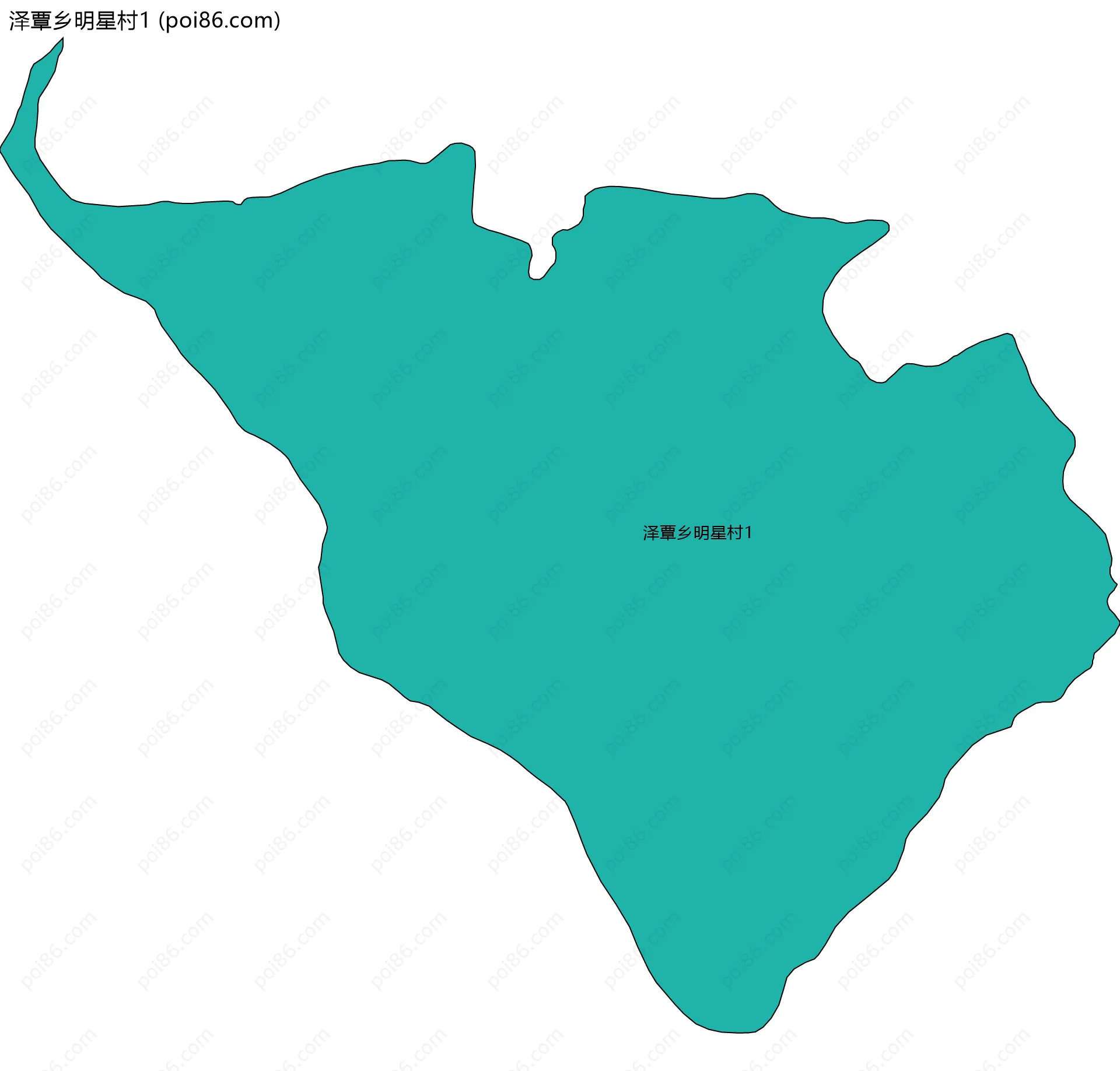 泽覃乡明星村1边界地图