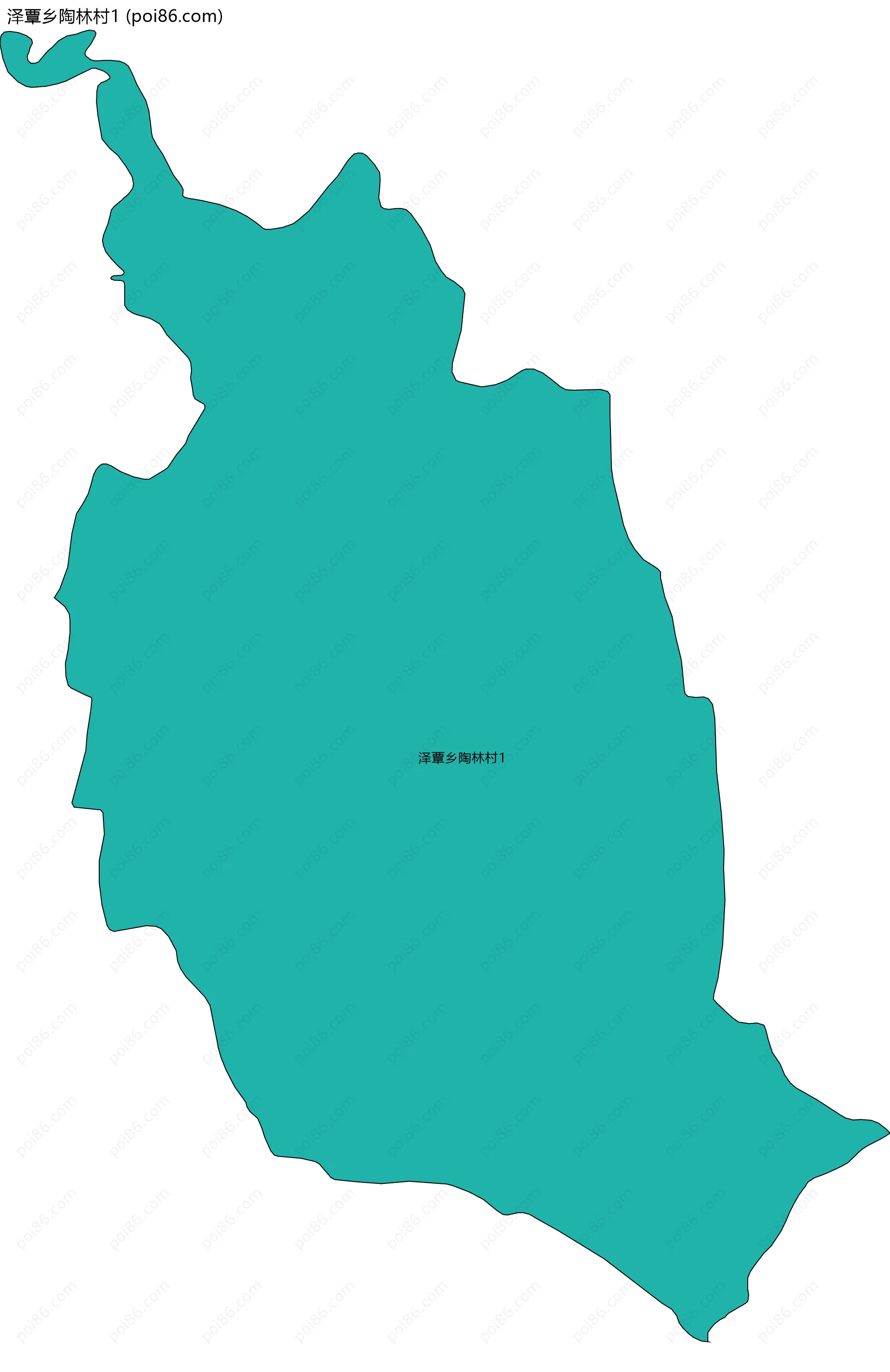 泽覃乡陶林村1边界地图