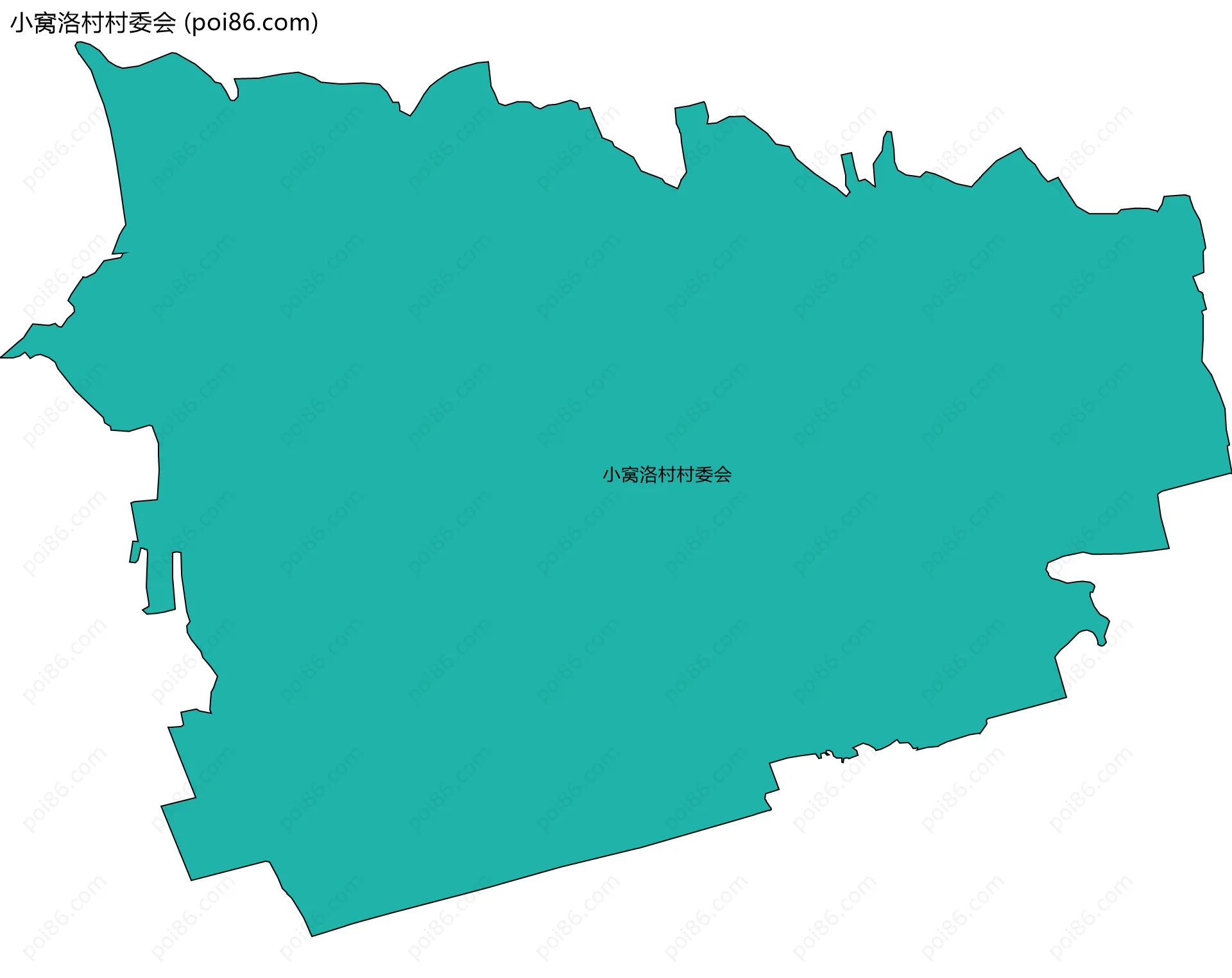 小窝洛村村委会边界地图