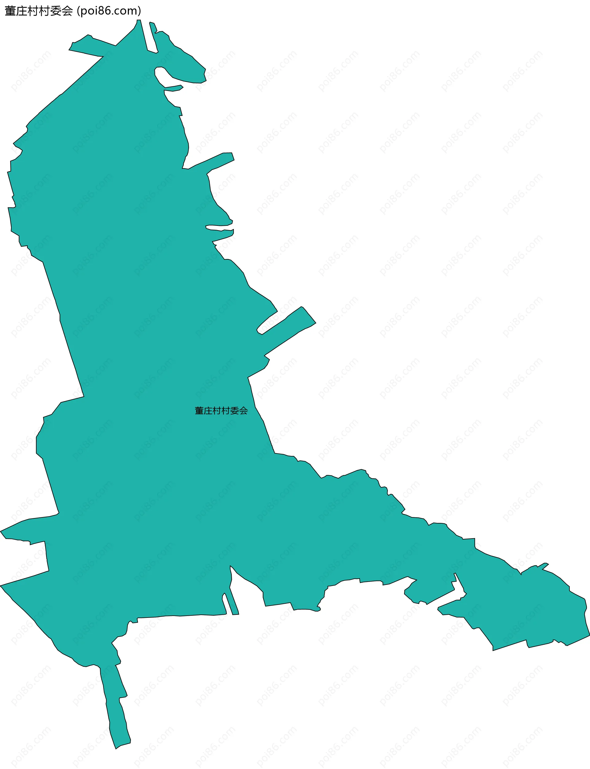 董庄村村委会边界地图